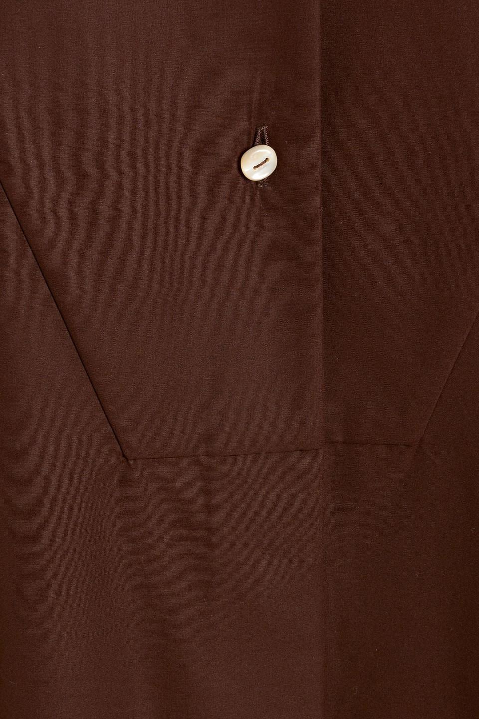 Cotton midi dress in brown - Jil Sander