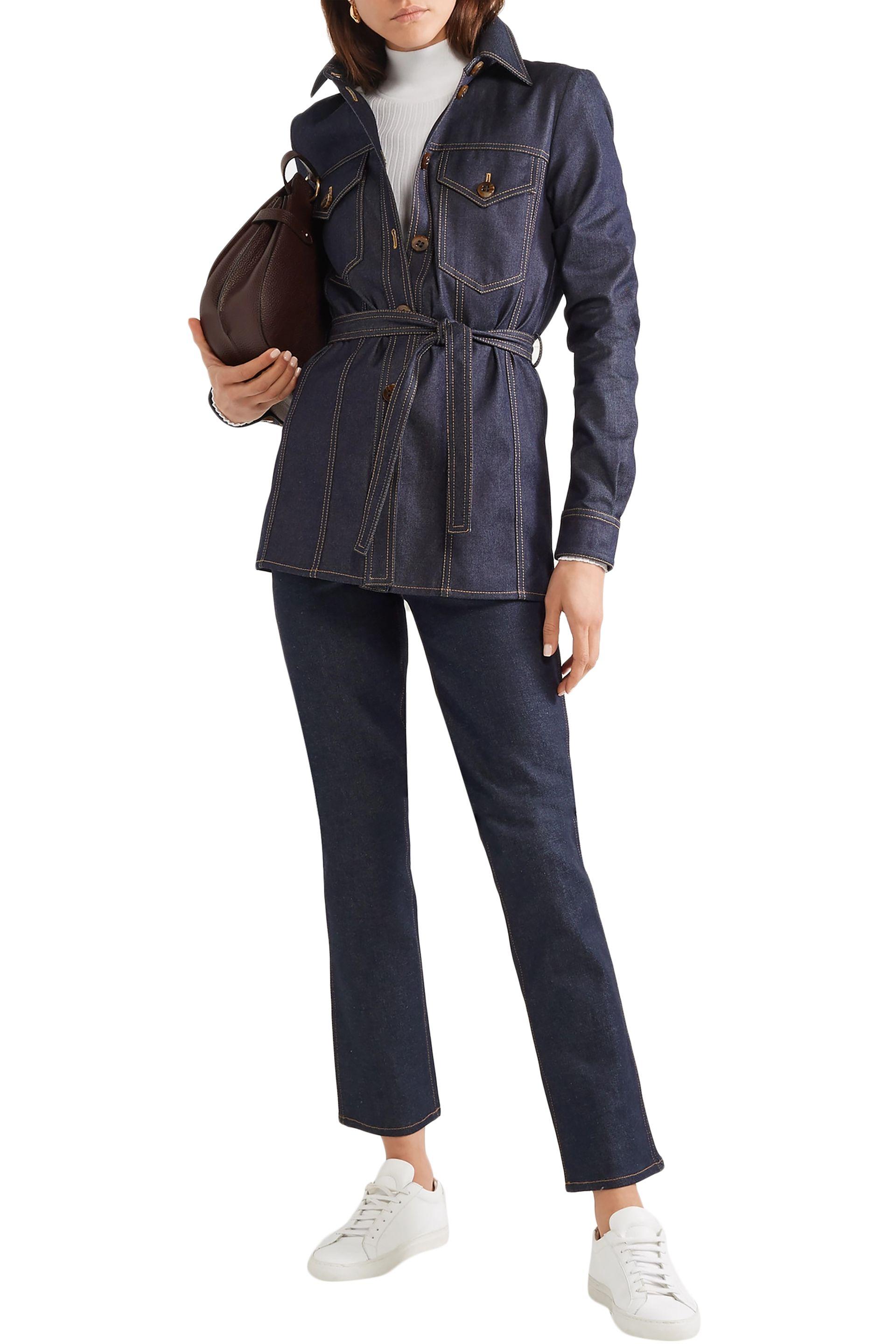 Victoria, Victoria Beckham Belted Denim 