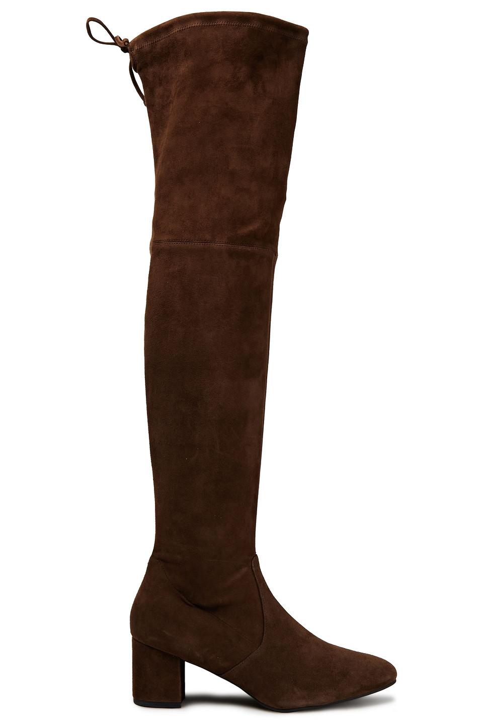 thigh boots brown