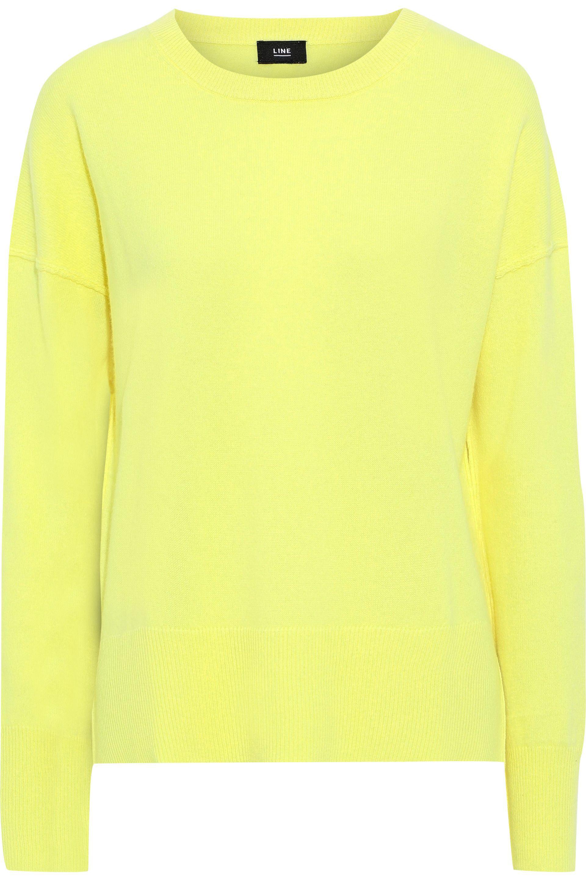 Line Neon Cashmere Sweater Yellow - Lyst