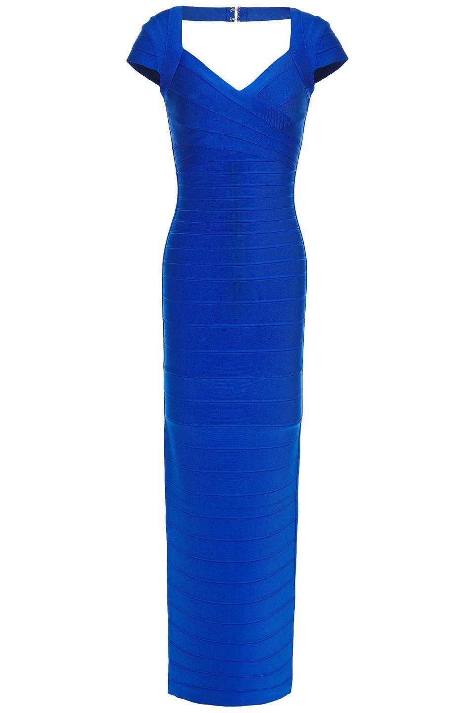 Cutout Bandage Gown in Bright Blue ...