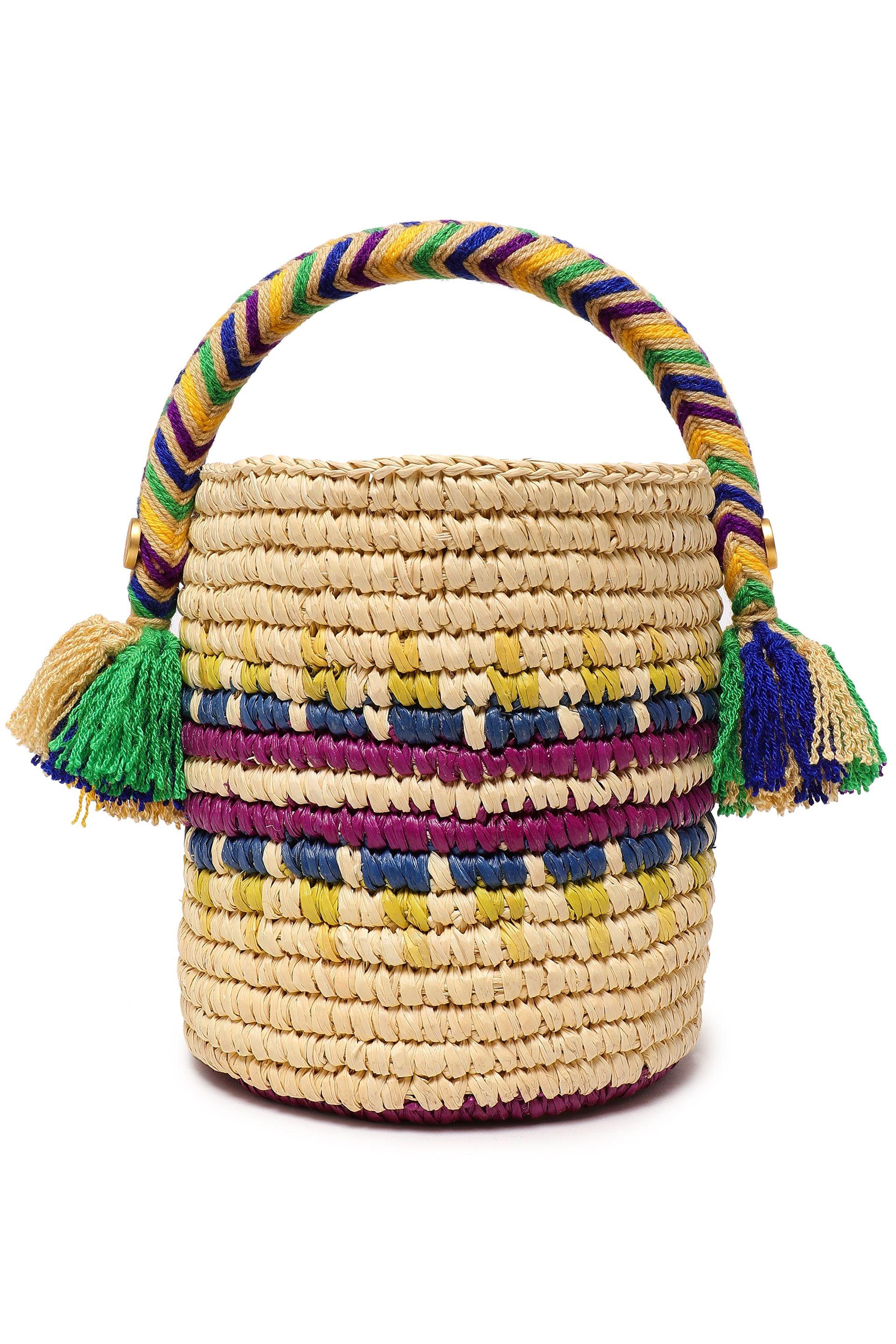 Yosuzi Rym Straw Bucket Bag Multicolor - Lyst