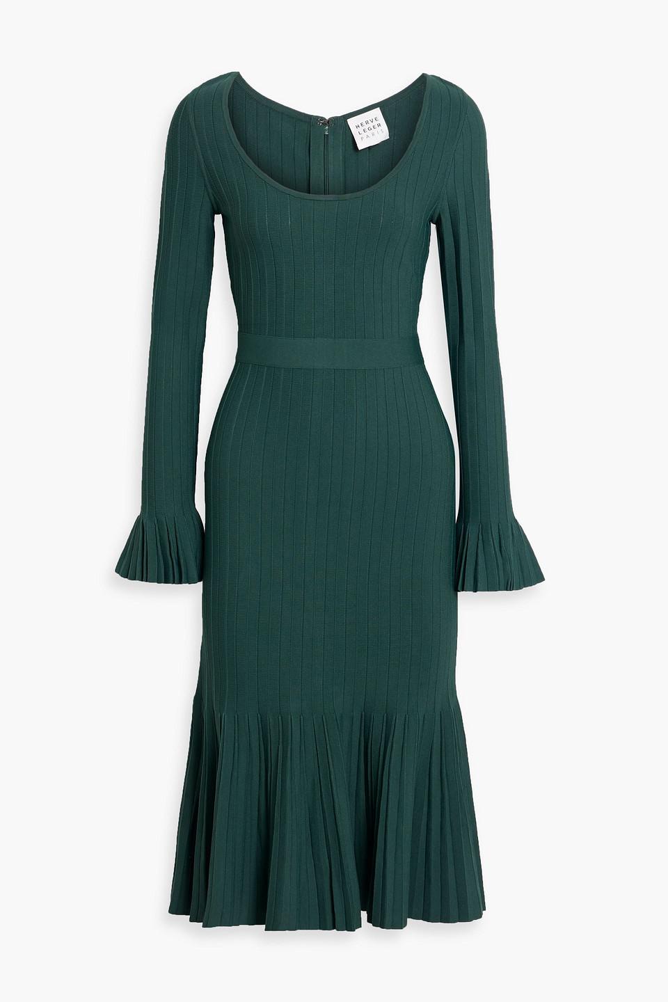 Green Herv Lger Dresses for Women | Lyst