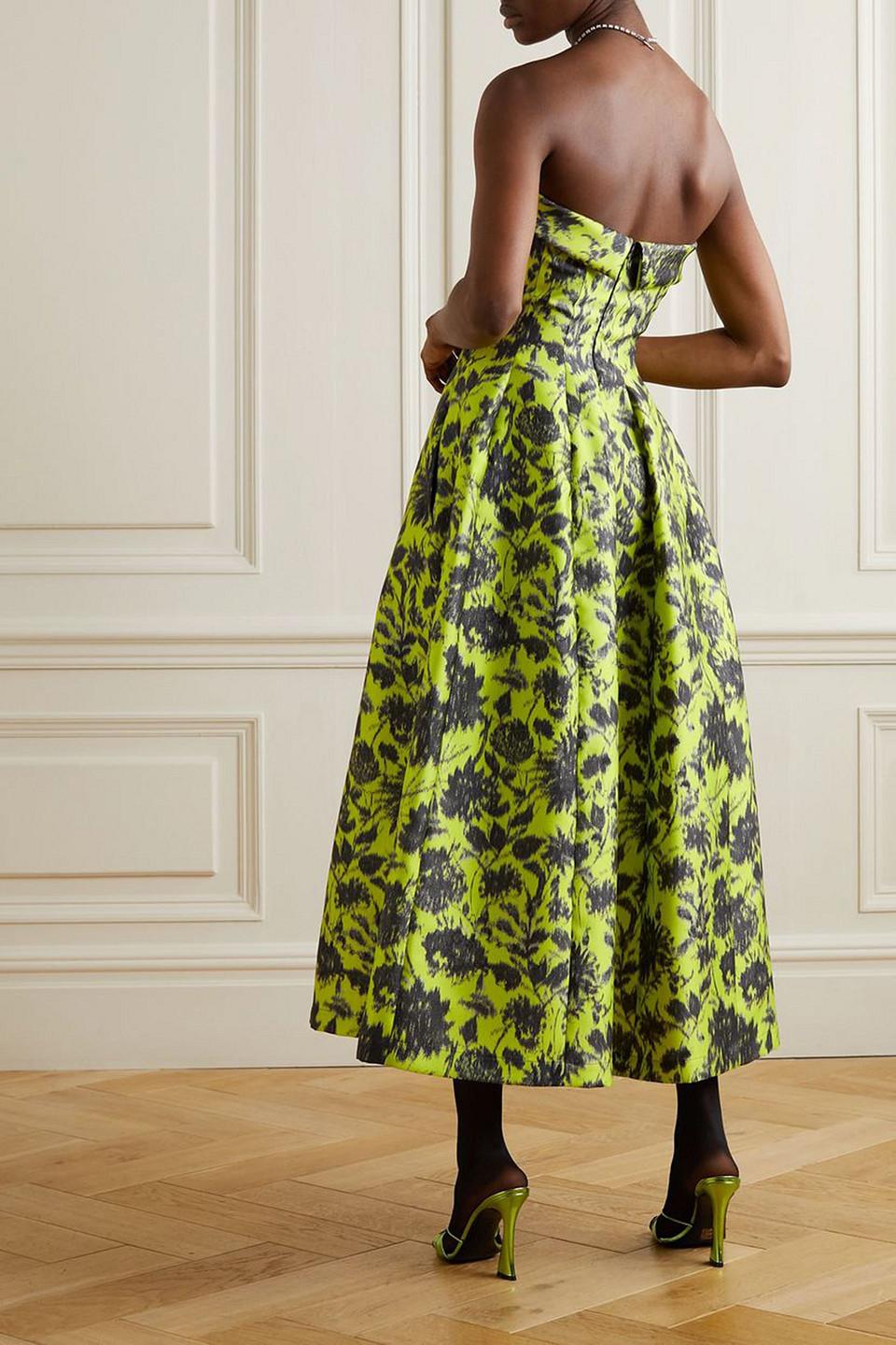 philosophy di lorenzo serafini floral chiffon strapless mini dress Philosophy di Lorenzo Serafini Strapless Pleats Mini Dress