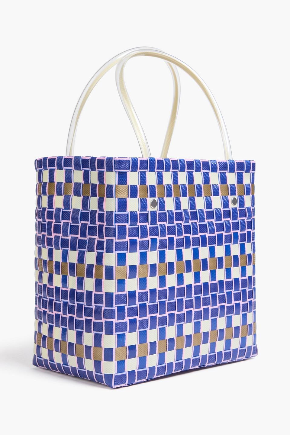 Marni Woven Tote in Blue | Lyst