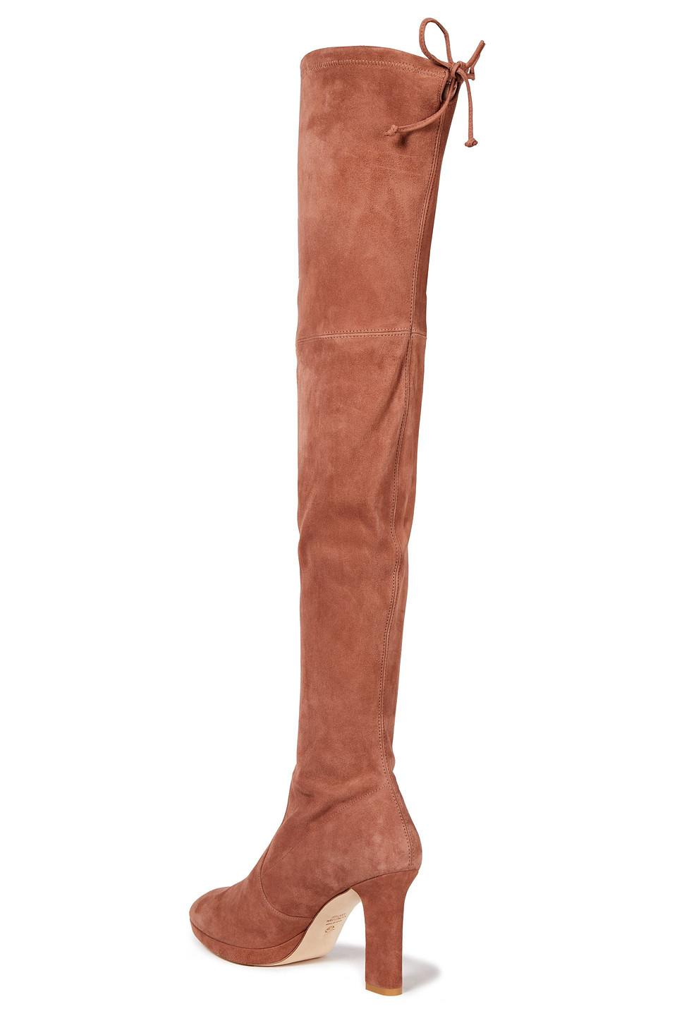 Stuart Weitzman Ledyland Stretch-suede 