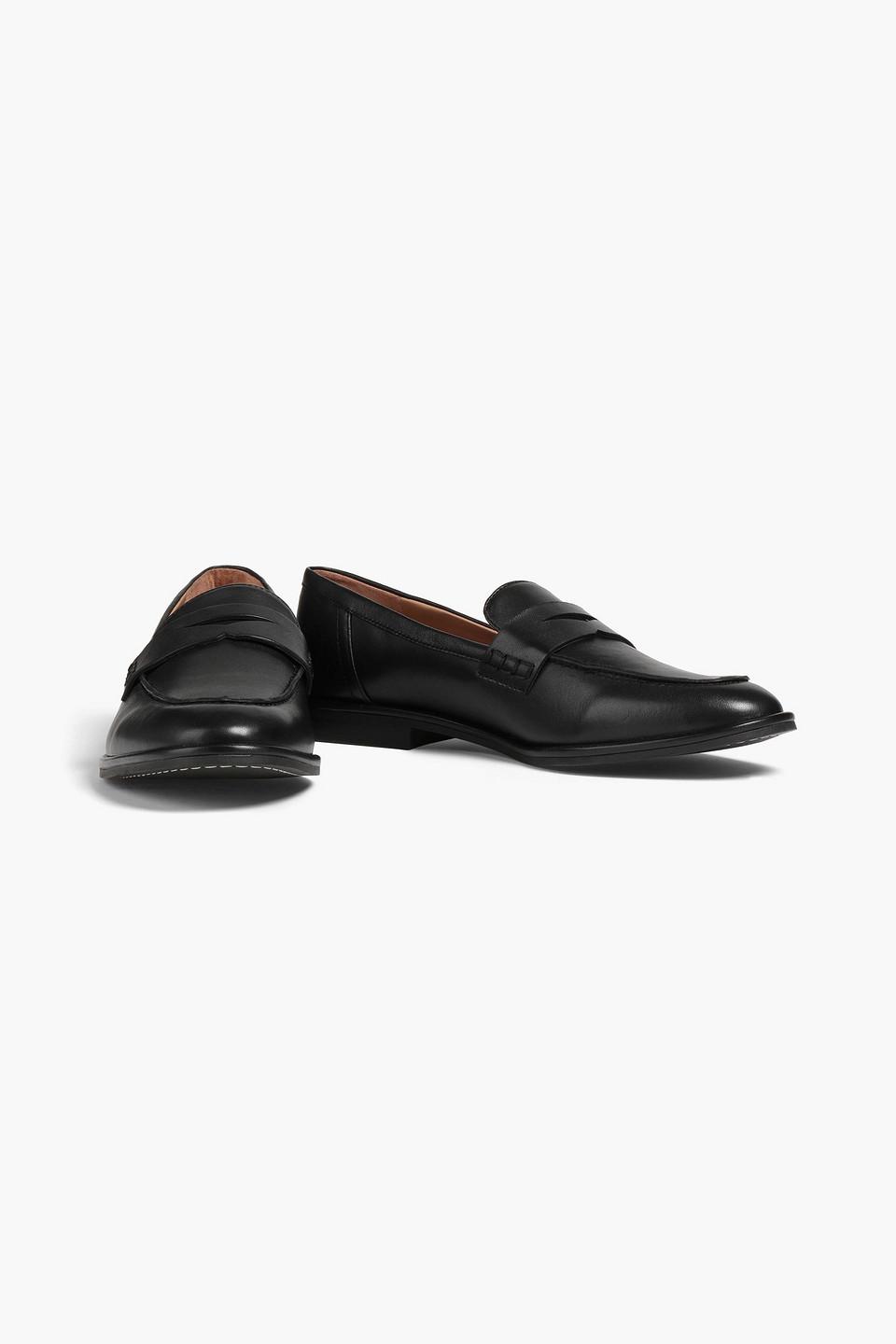Sam Edelman Birch Leather Loafers in Black | Lyst