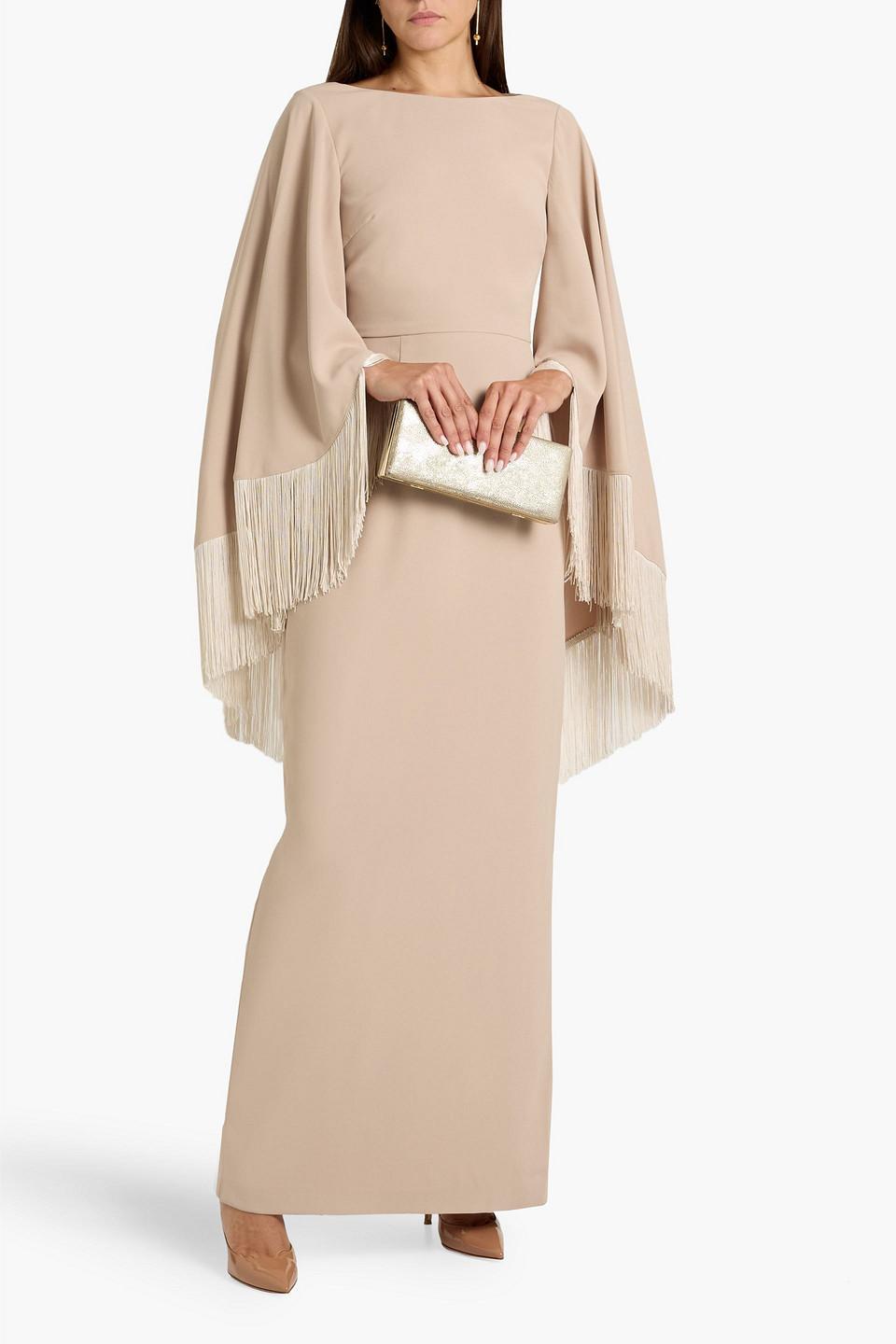 strapless open back dress Louis Raphael Rosso Grey Dress Pants SKU 000159 – Designers On A Dime main image 1