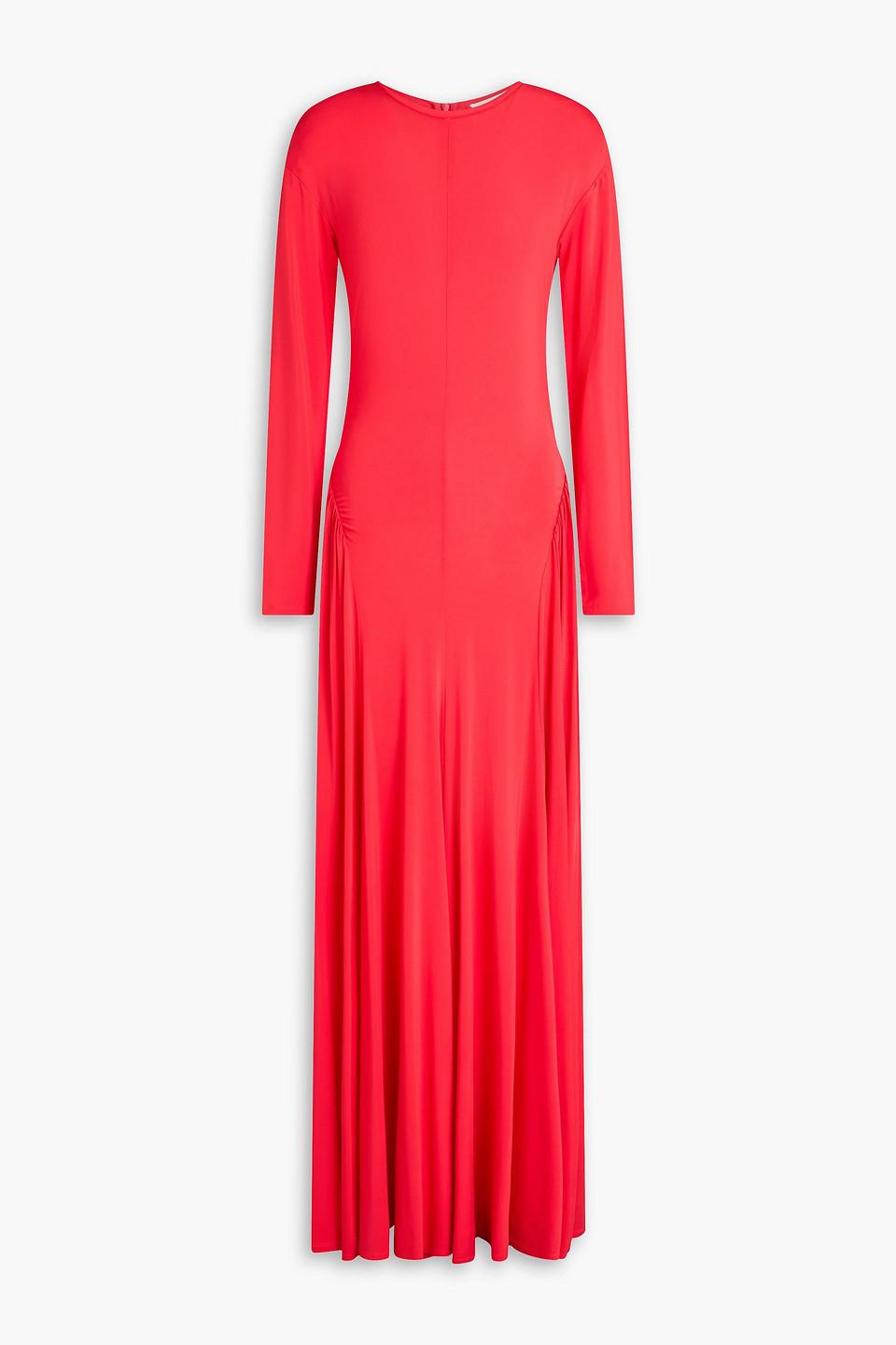 tove jessa twist front crepe midi dress TOVE