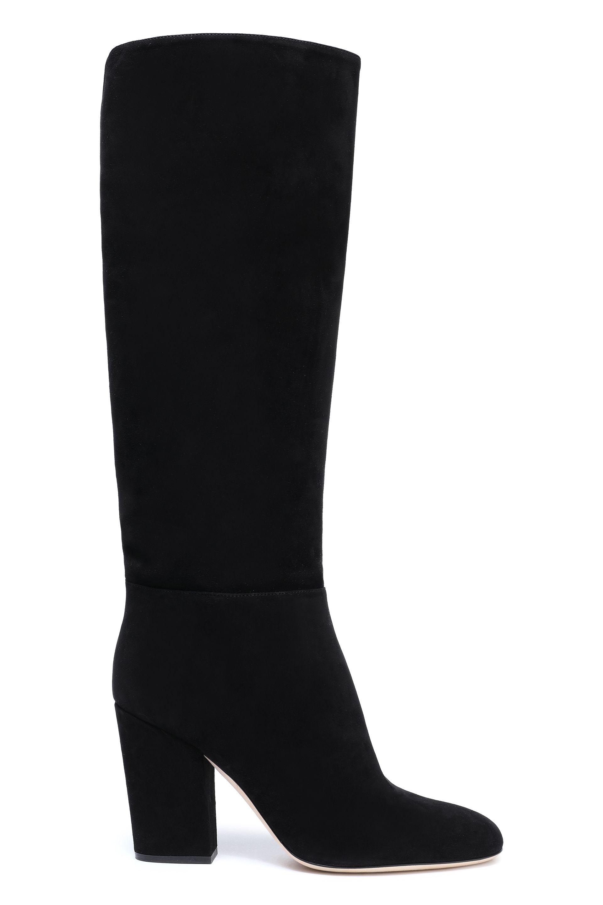 sergio rossi suede booties