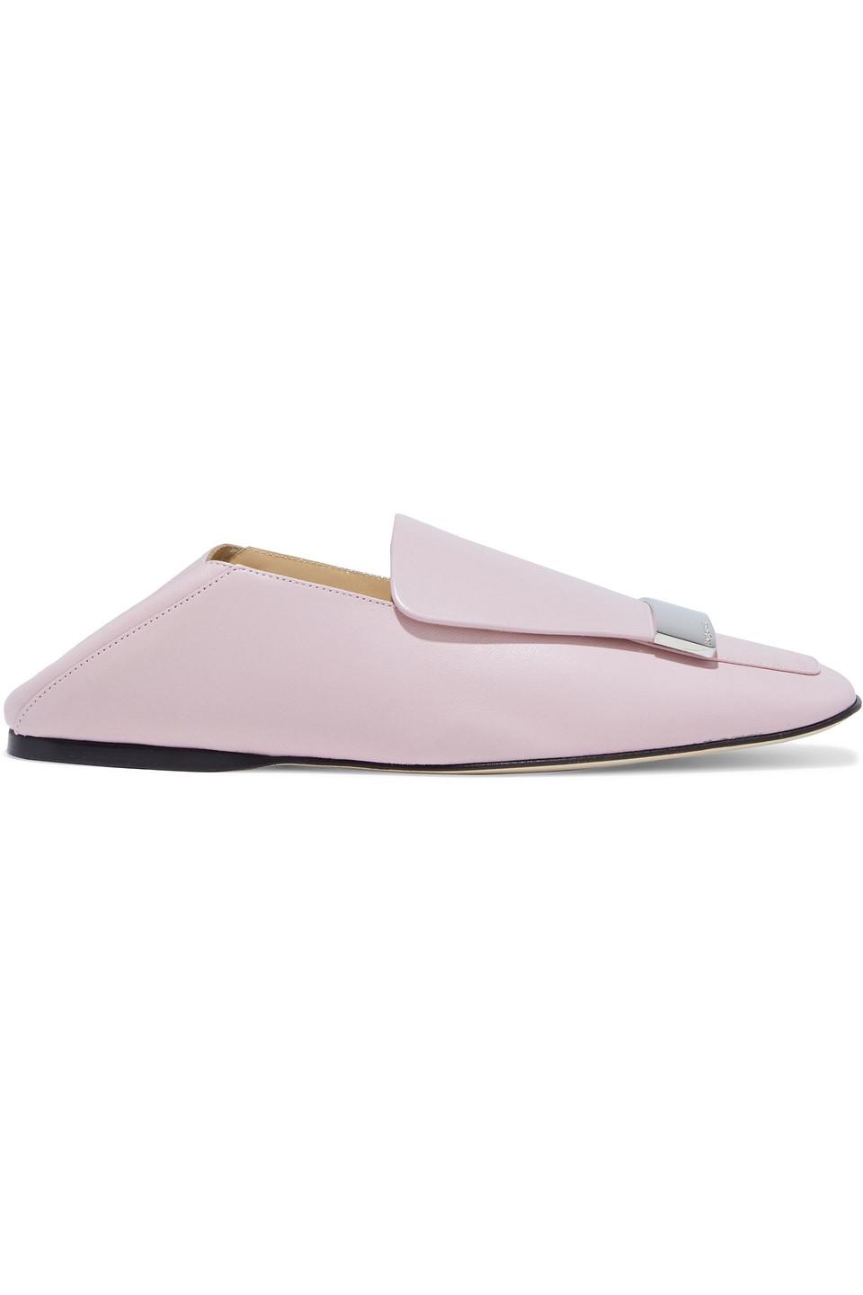 Sr1 Leather Collapsible-heel Loafers