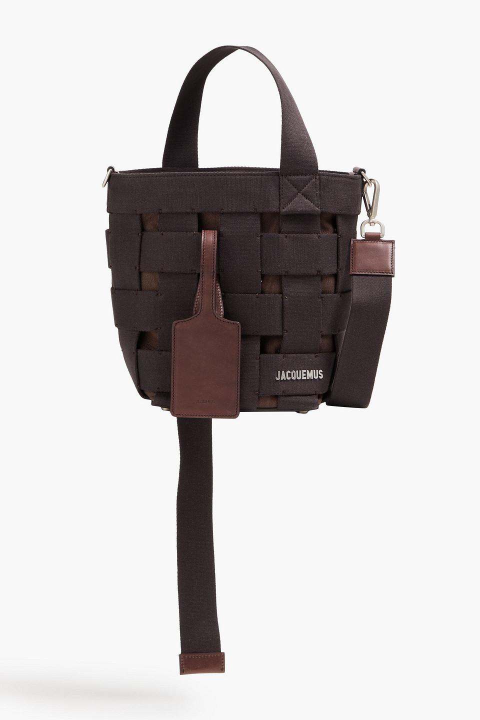 Jacquemus Le Seau Carre Bag Jacquemus Brown Leather Le Seau Carre