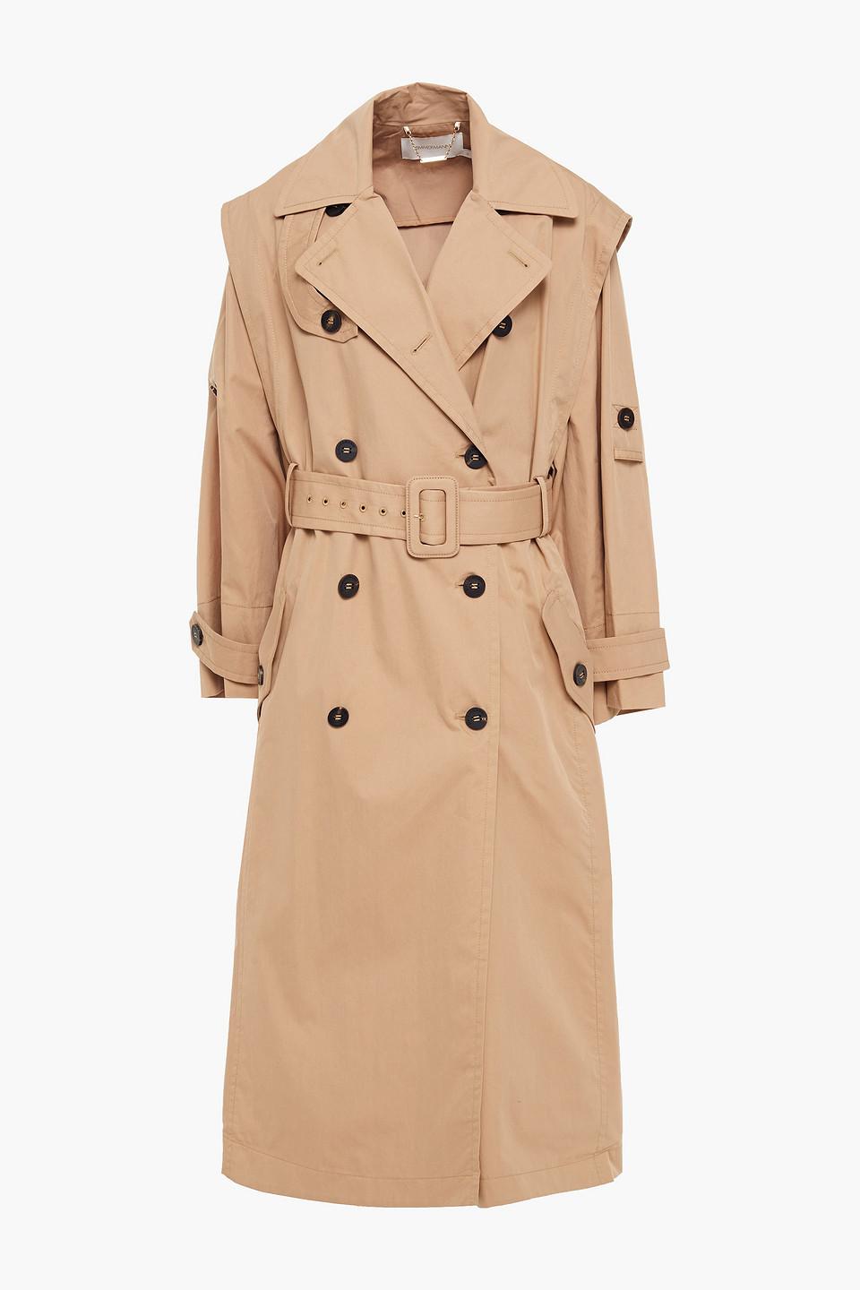 Zimmermann Belted Pleated Cotton-blend 