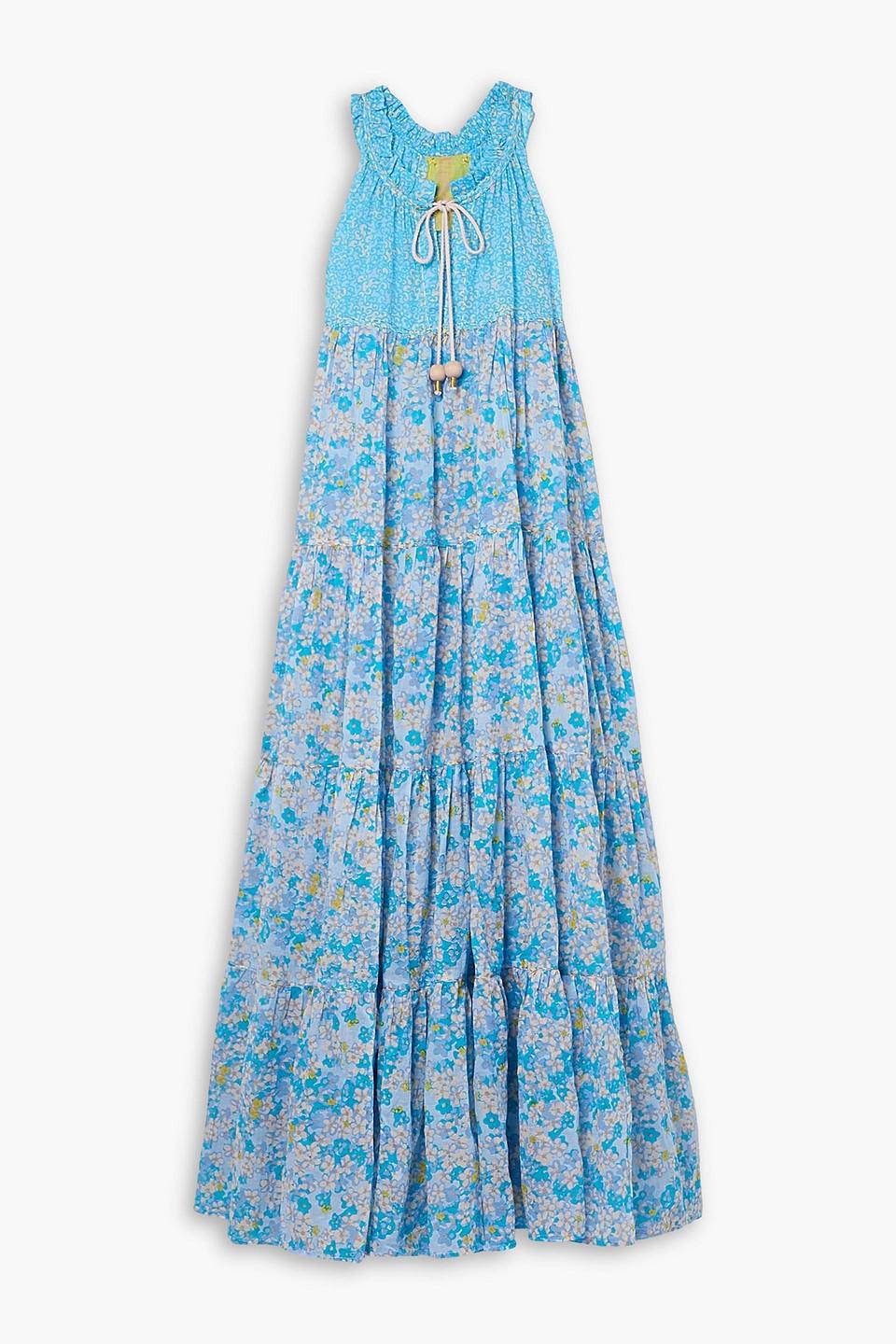 chinese dress ladies Hippy PISCINABASE Flower Maxi Dress