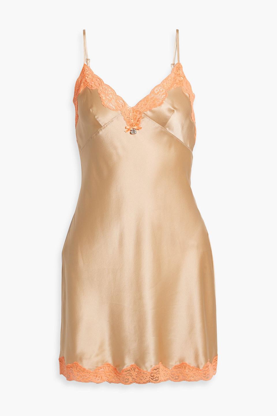 t by alexander wang silk slip dress Alexander Wang Lace Slip Dress by ALEXANDER WANG
