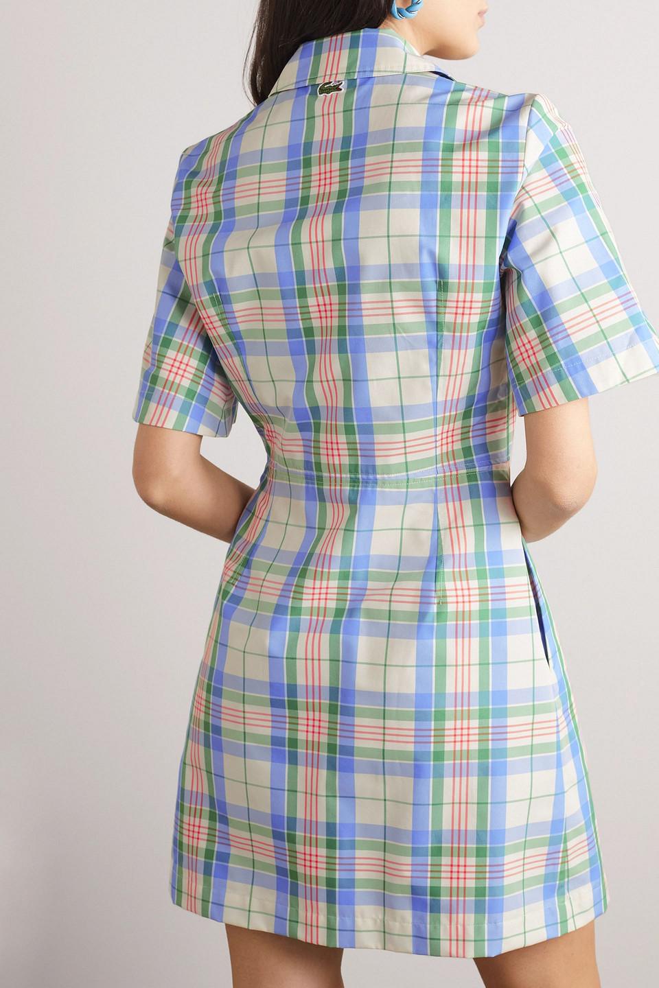 【LACOSTE】 ★ Cotton Flare Shirt Dress ★ Women's Flared Mini-Piqué Polo Dress - Dresses - New In 2025