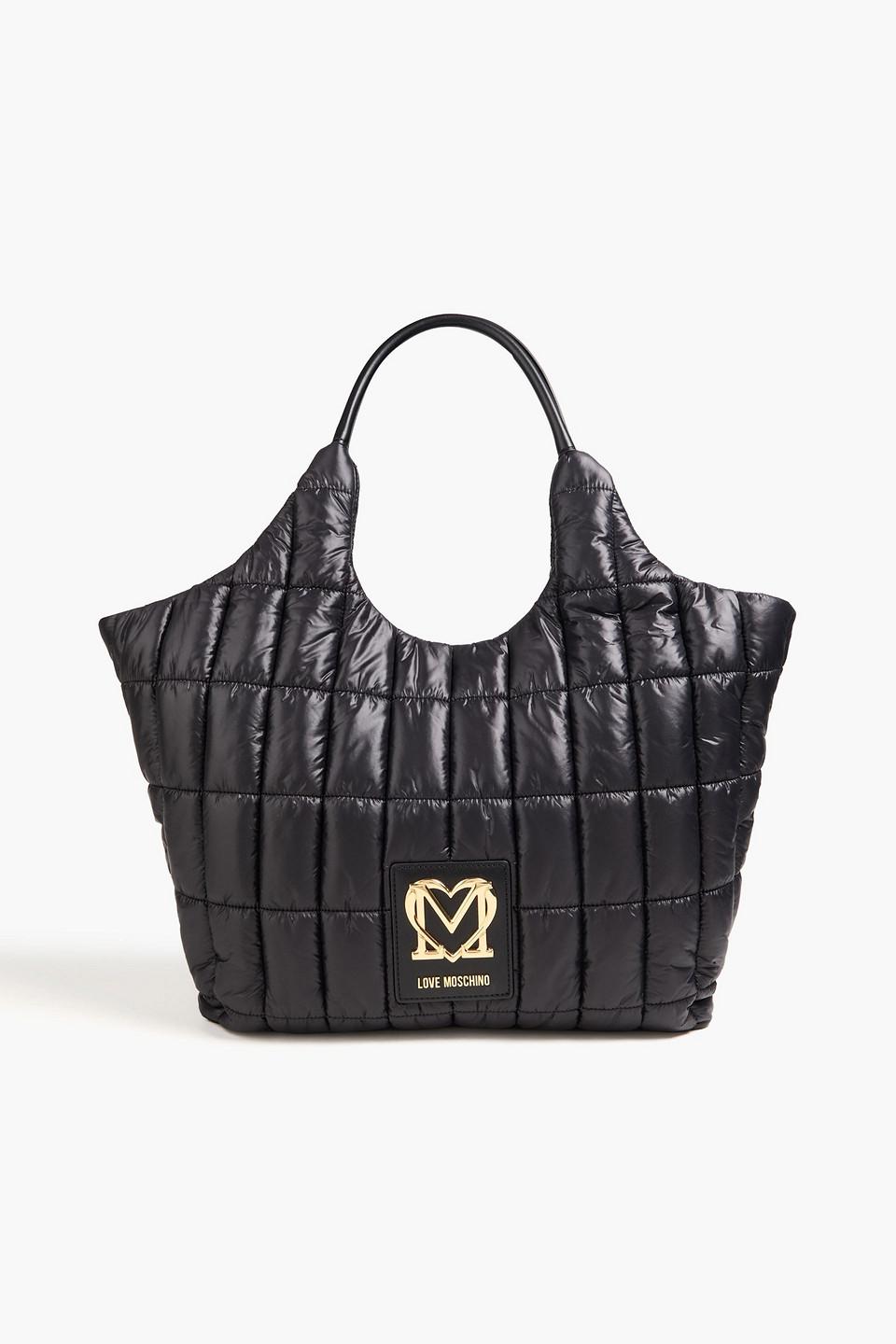 Love Moschino Quilted Shell Tote in Black Lyst UK
