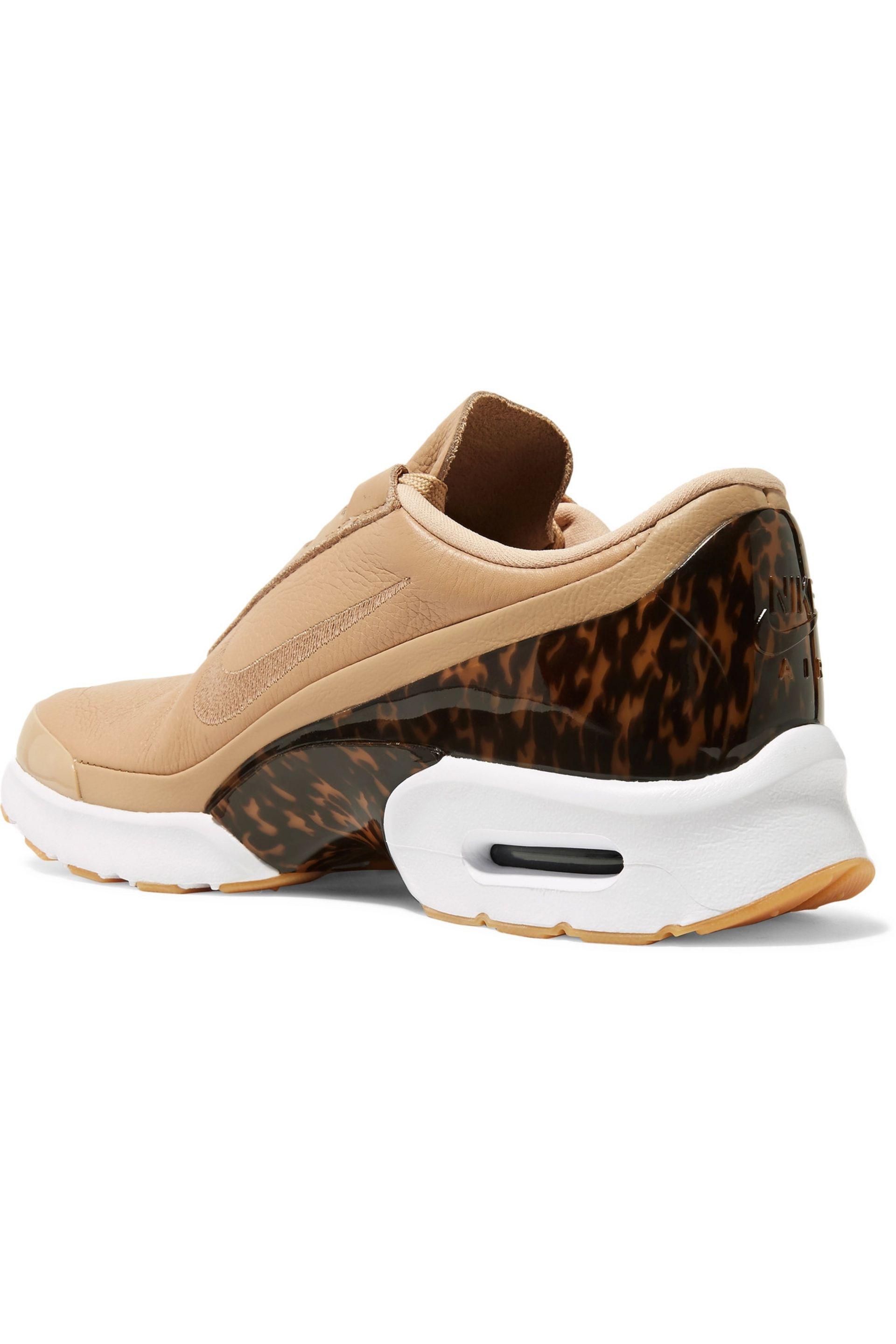 Nike Air Max Jewell Lx Leather And Tortoiseshell Plastic Sneakers in Beige  (Natural) | Lyst