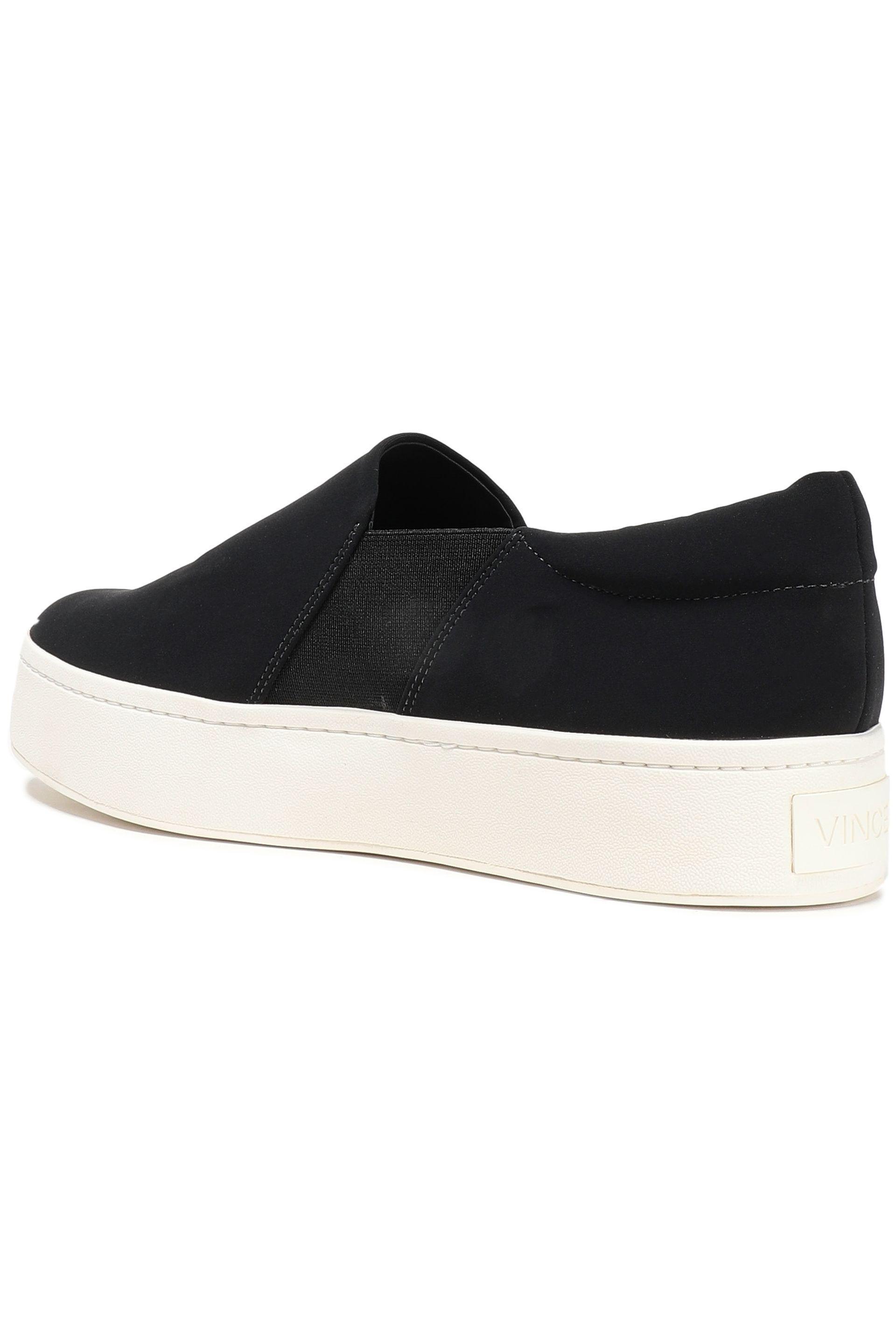 Vince Warren Stretch-knit Platform Slip-on Sneakers Black - Lyst