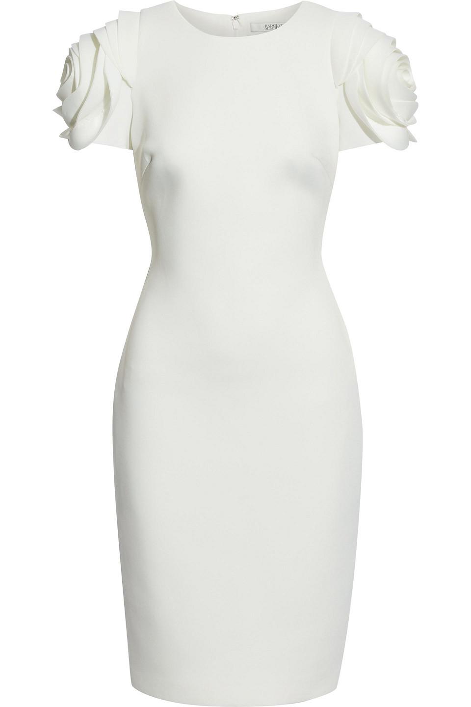 White ponte cheap dress