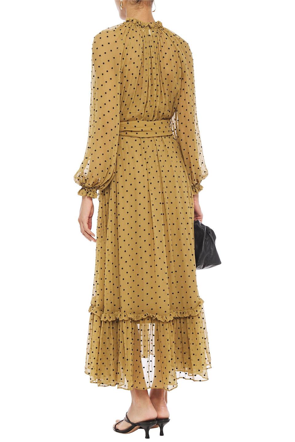 Zimmermann Gathered Swiss-dot Silk 