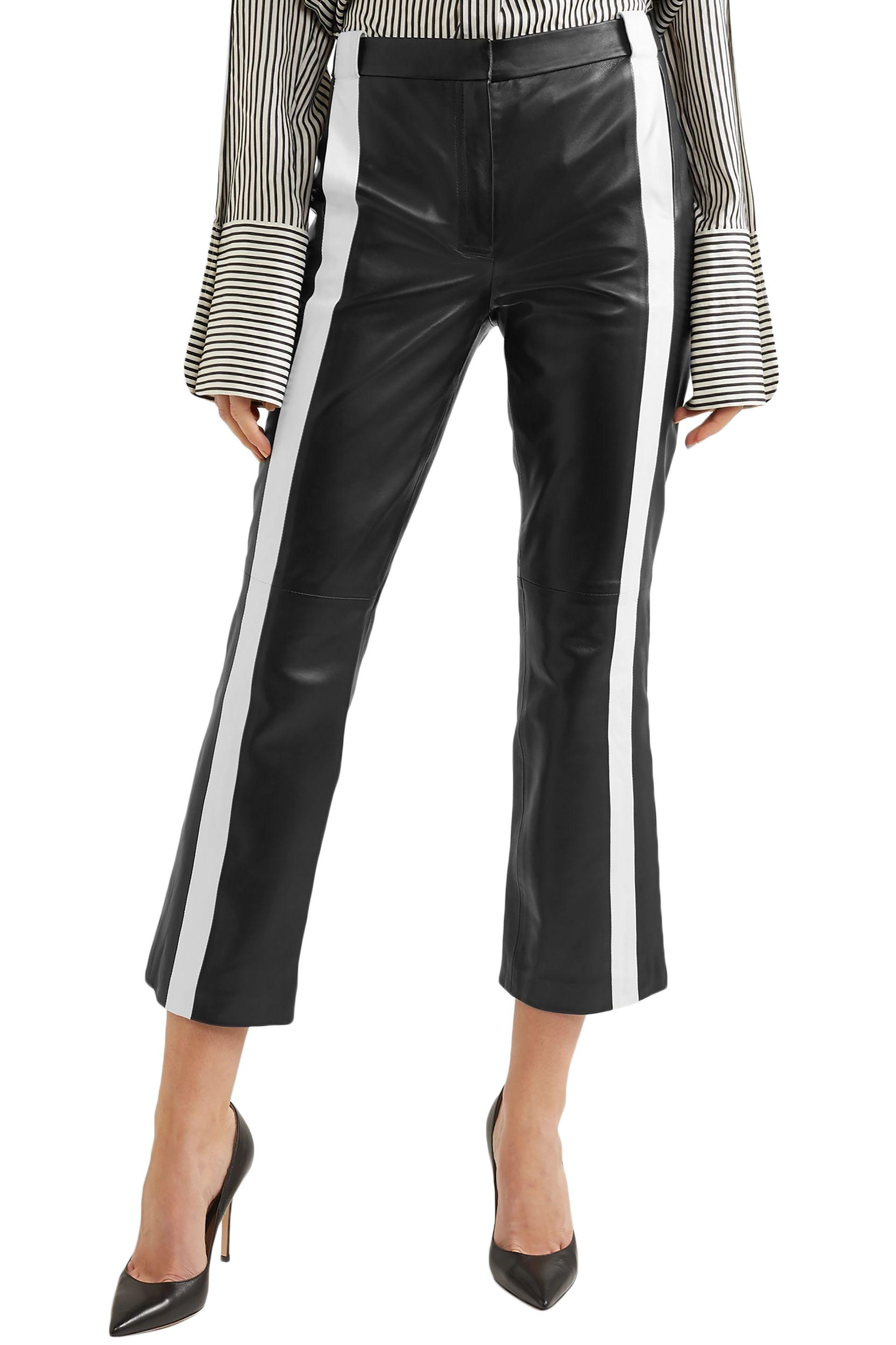 mugler leather pants
