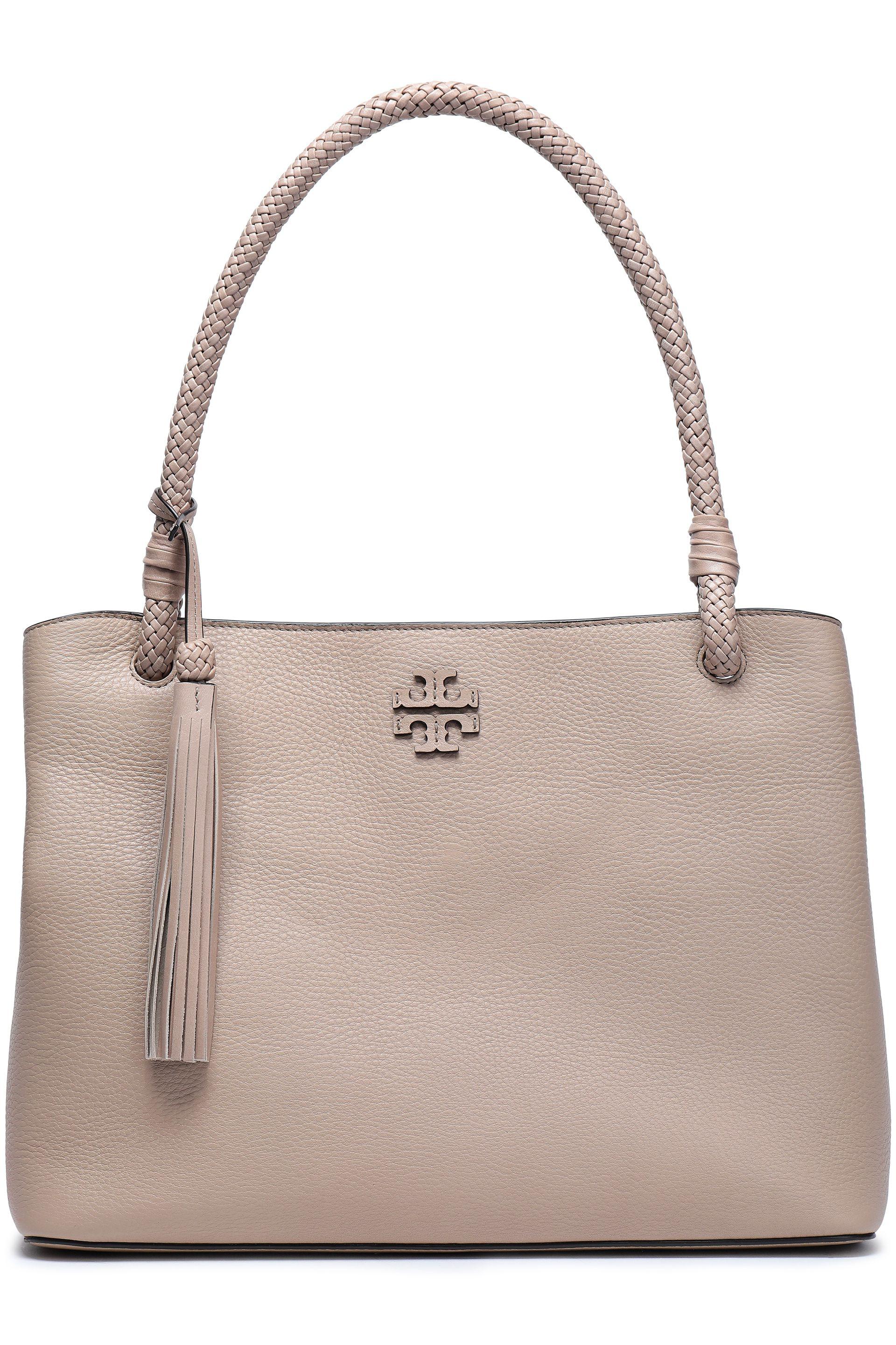 tory burch textured leather shoulder bag