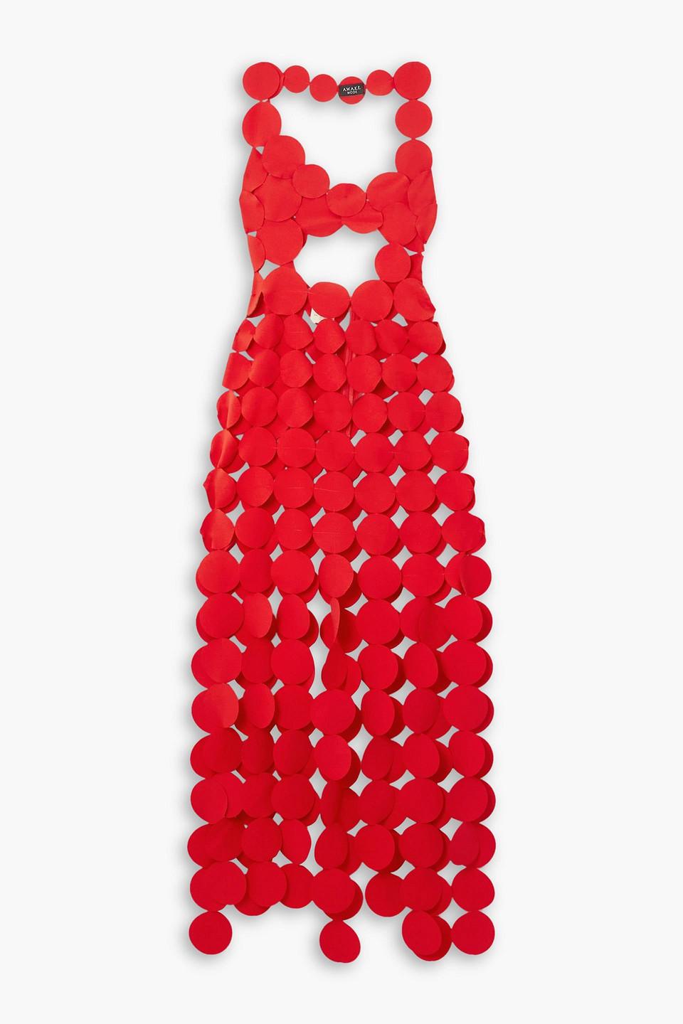 awake mode red dress Strapless Midi Length Dress