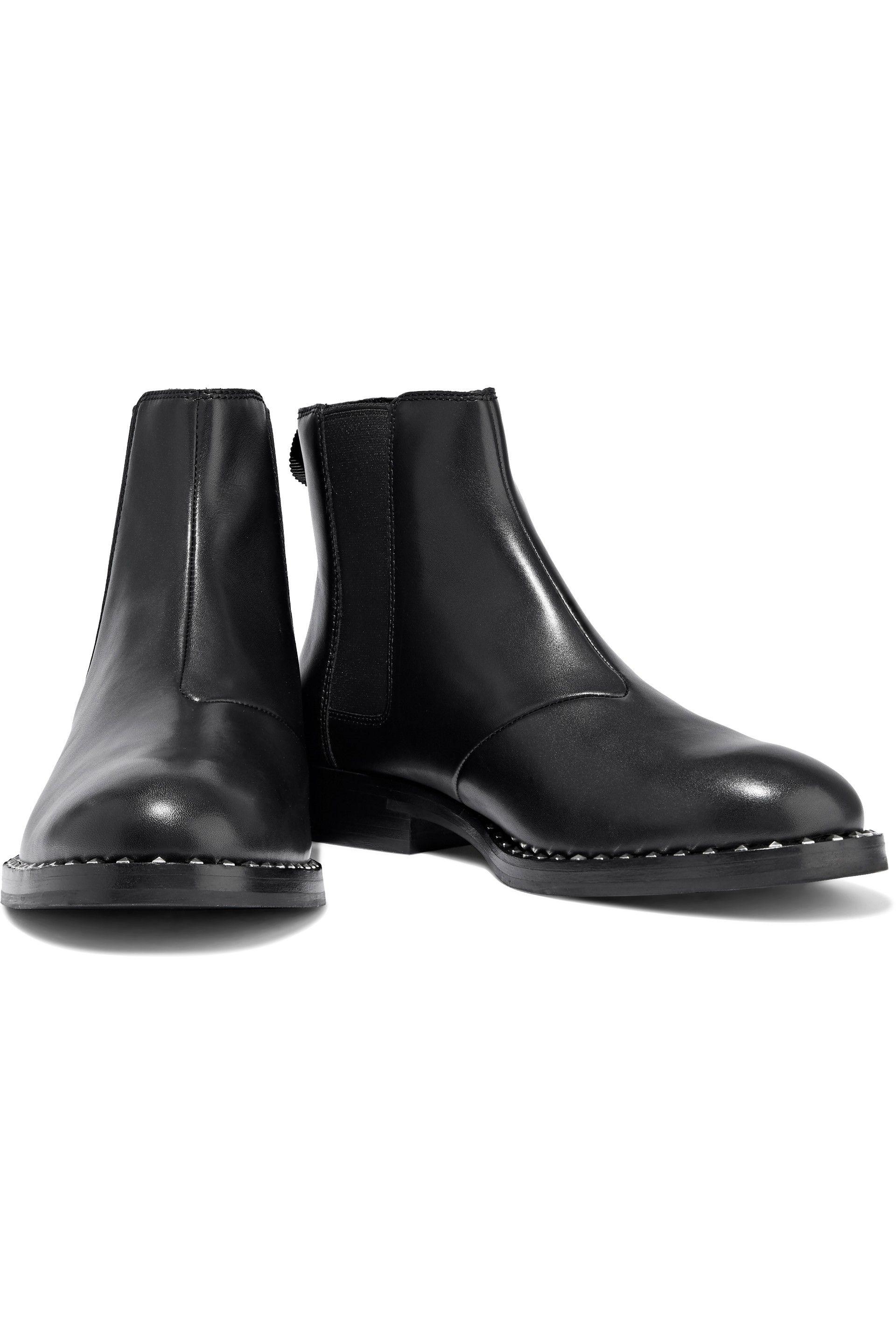 ash wino studded leather chelsea boots