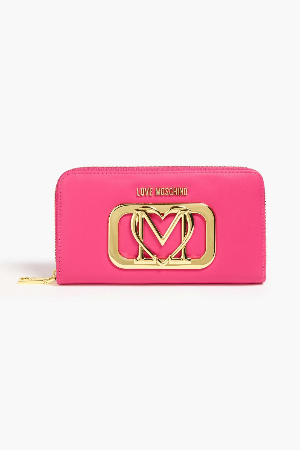 【関税&送料込】Love Moschino Wallets Pink Love Moschino logo-plaque Wallet | Pink | FARFETCH