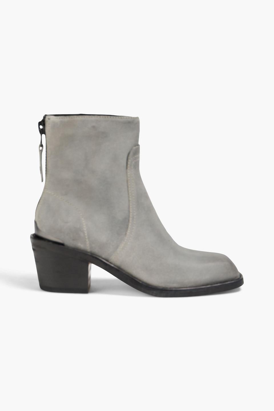Rag Bone Bristol Brushed Suede Ankle Boots in Grey Lyst UK