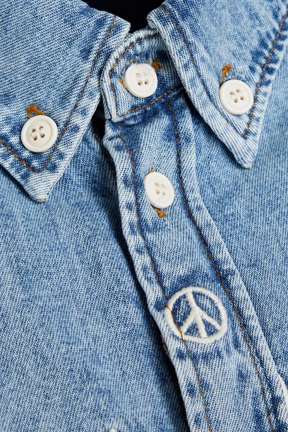 Sandro denim hot sale shirt