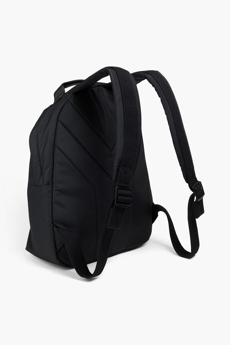 Y 3 Printed Shell And Pebbled leather Backpack in Black for Men Lyst UK