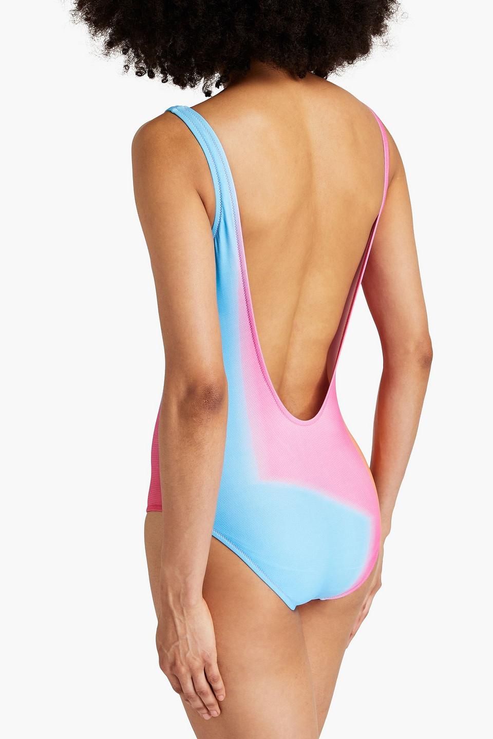 Moschino Printed Swimsuit in Pink | Lyst