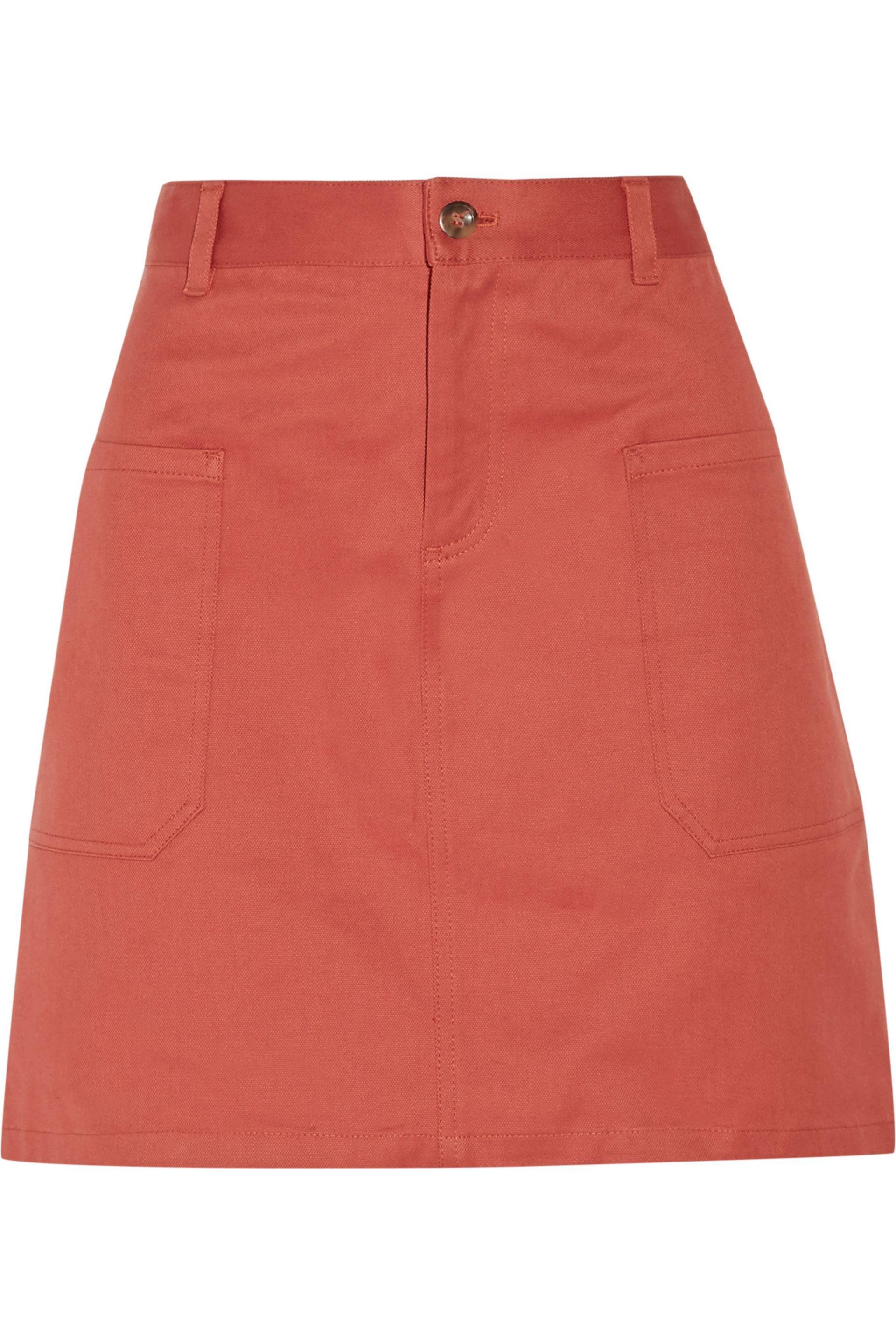 A.P.C. Denim Mini Skirt - Lyst