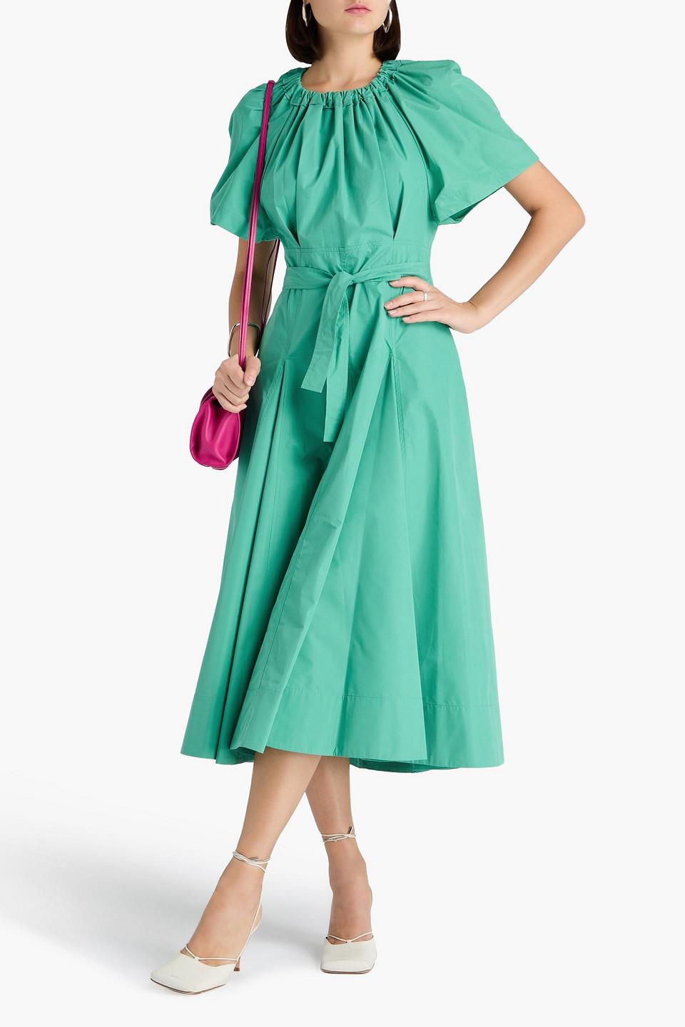 green emerald velvet dress 3.1 Phillip Lim