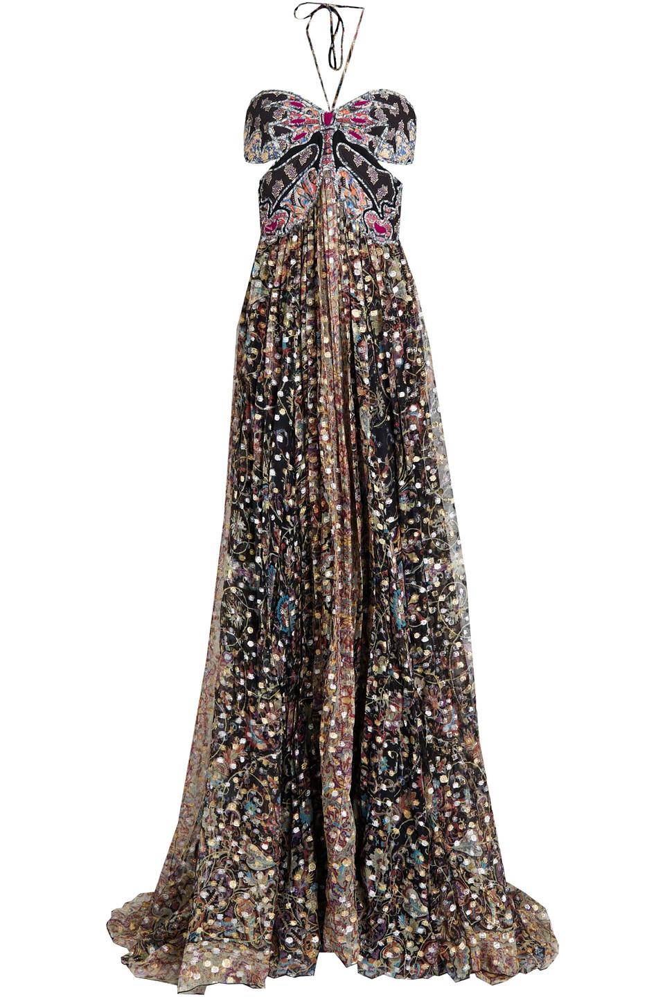 【送料&関税込】Etro Chiffon Dress Etro Fluorite Printed Silk Chiffon Dress — UFO No More