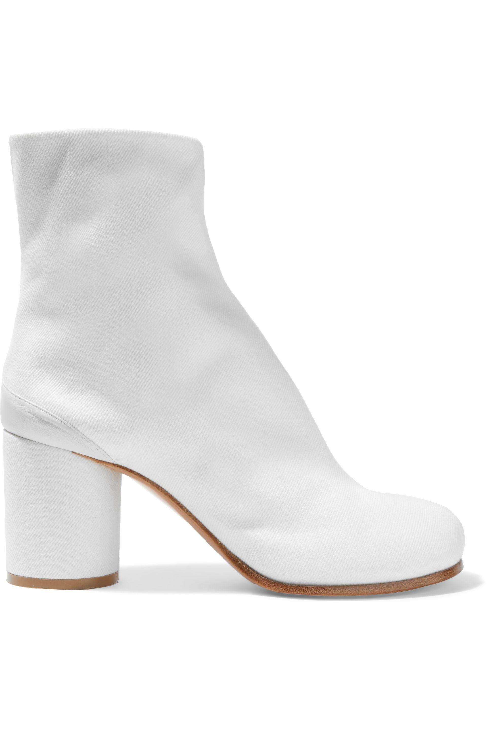 Maison Margiela Tabi Split-toe Canvas Ankle Boots White | Lyst