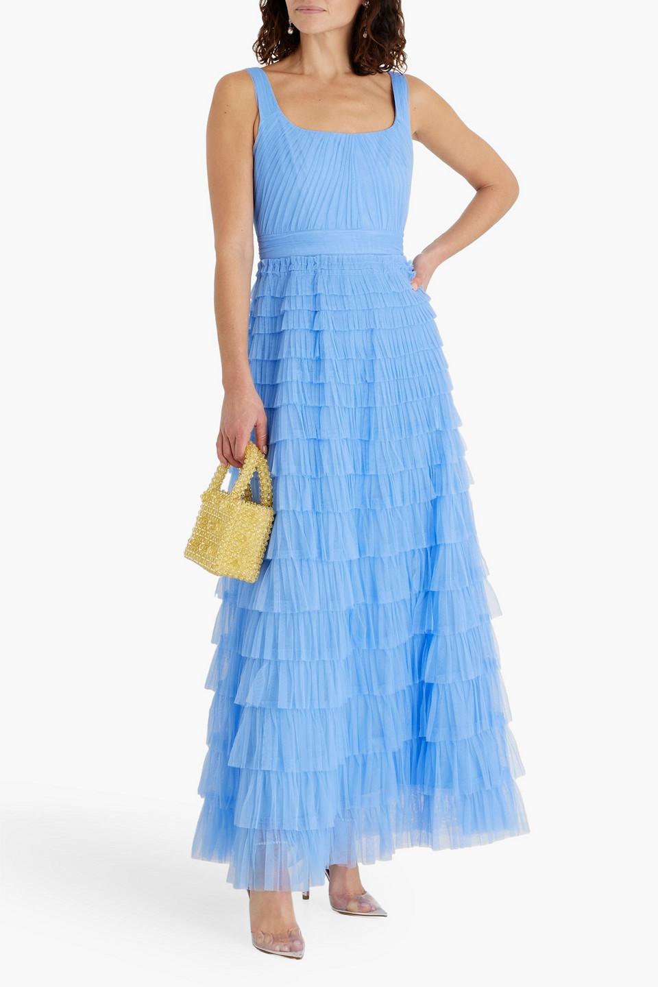 zac posen lace tiered dress RUNWAY ZAC POSEN INSPIRED CUSTOM MADE EVENING DRESS