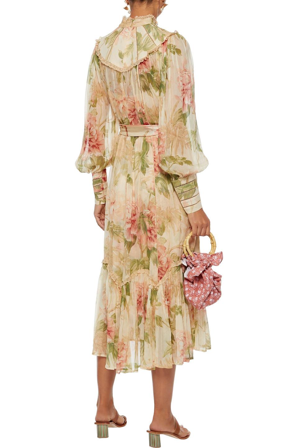 zimmermann silk georgette dress