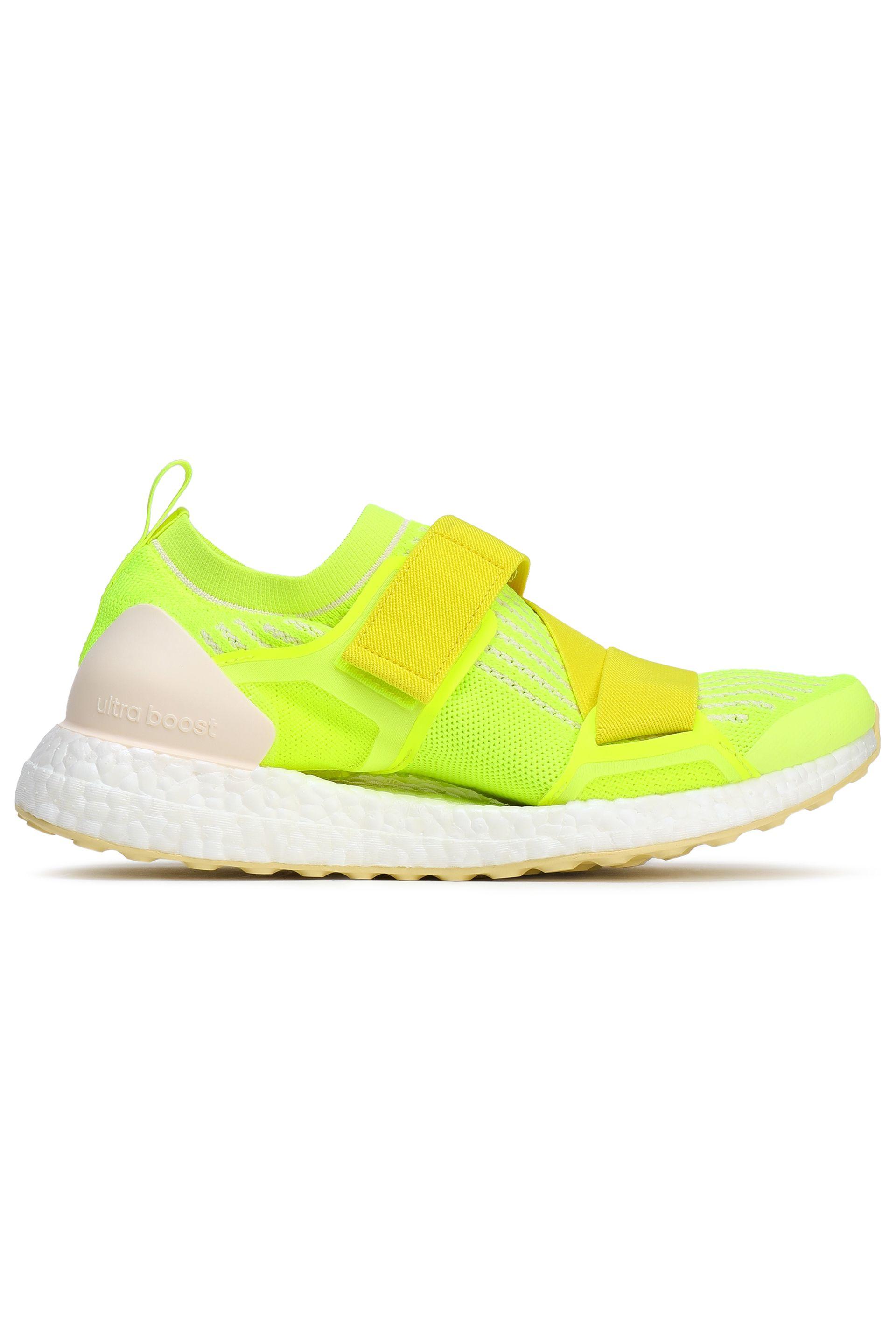 adidas By Stella McCartney Woman Neon Stretch-knit Sneakers Bright ...