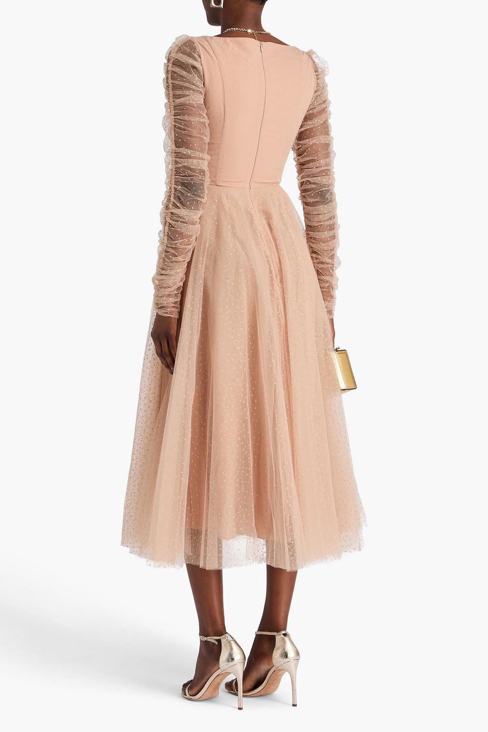 champagne new years eve dress May Queen MQ1967 One Shoulder Tea Length Midi Sequin Cocktail Dress