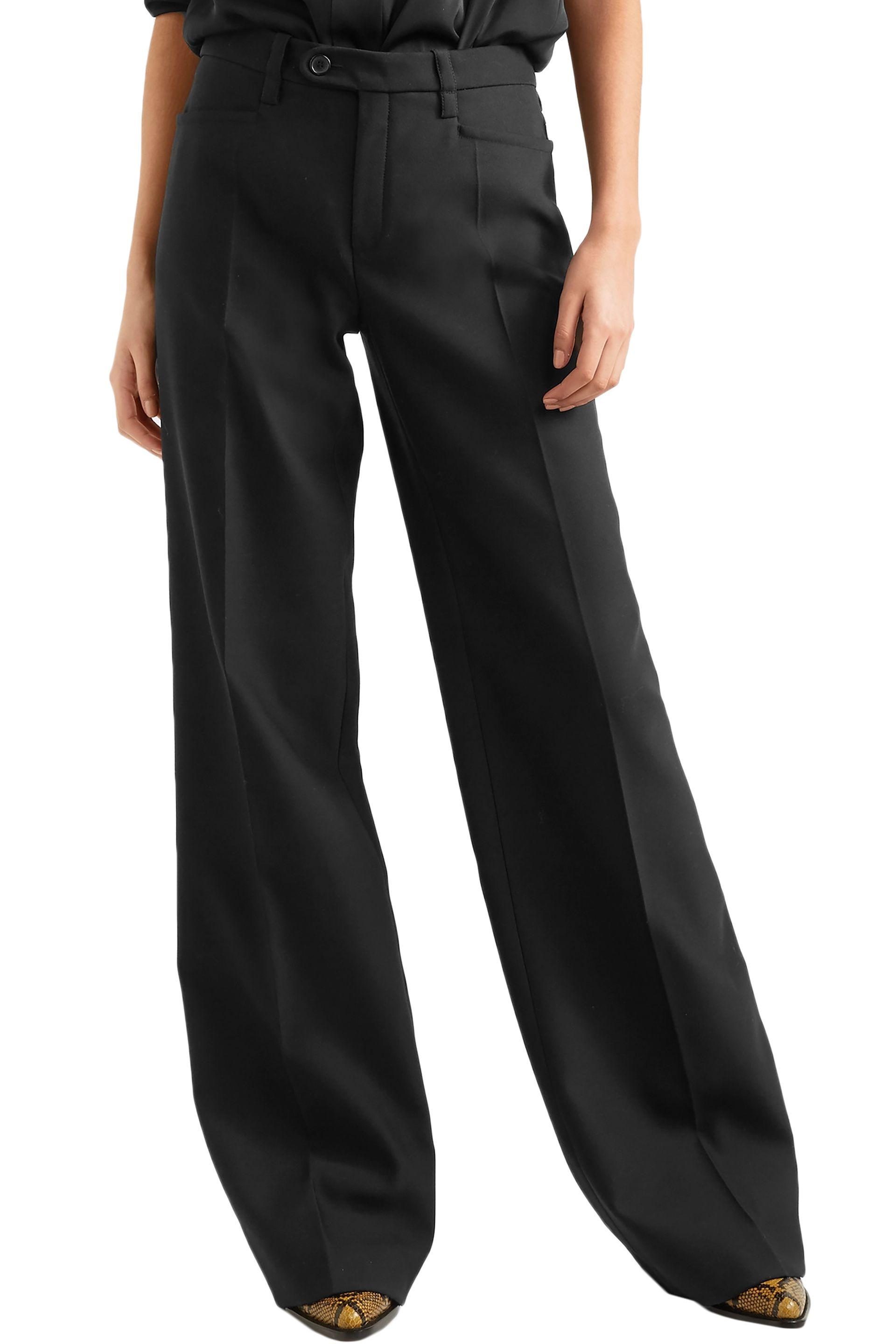 Chloé Woolblend Wideleg Pants in Black Save 70 Lyst