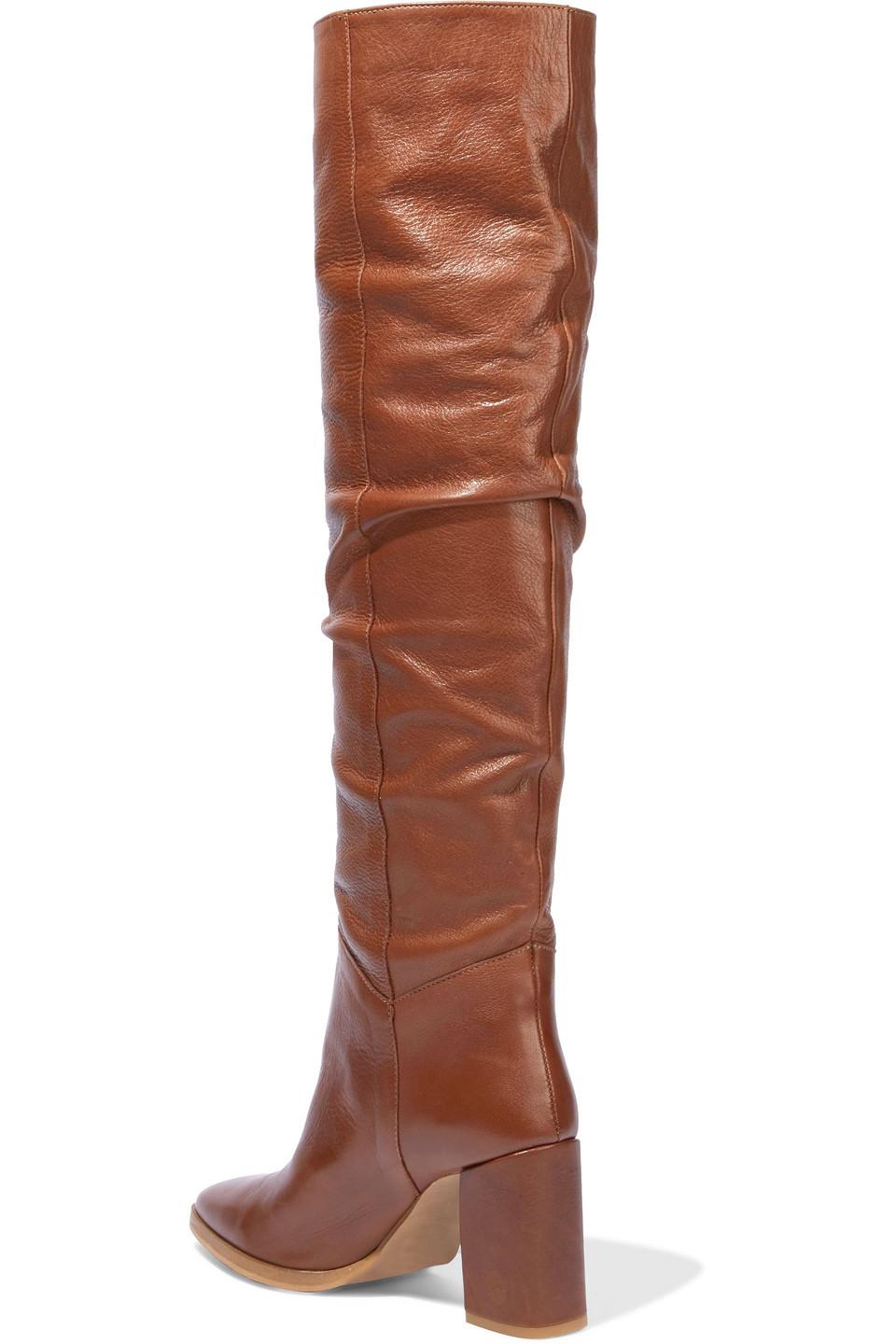 leather boots outlet