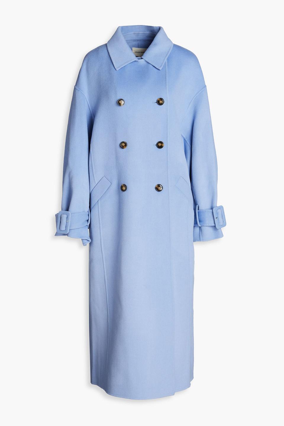 Loulou Studio Wool And Cashmere blend Felt Coat in Blue Lyst