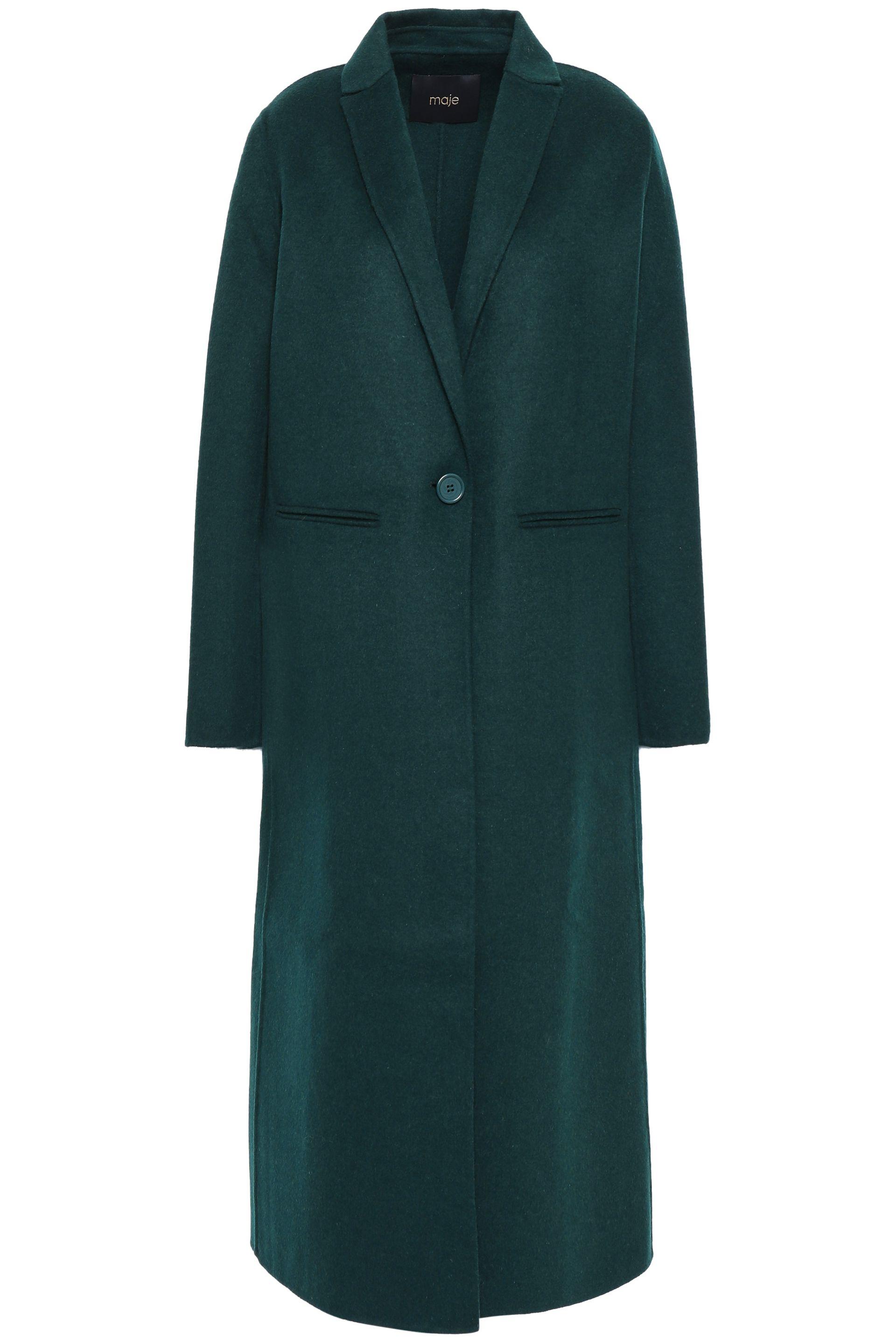 green felt coat