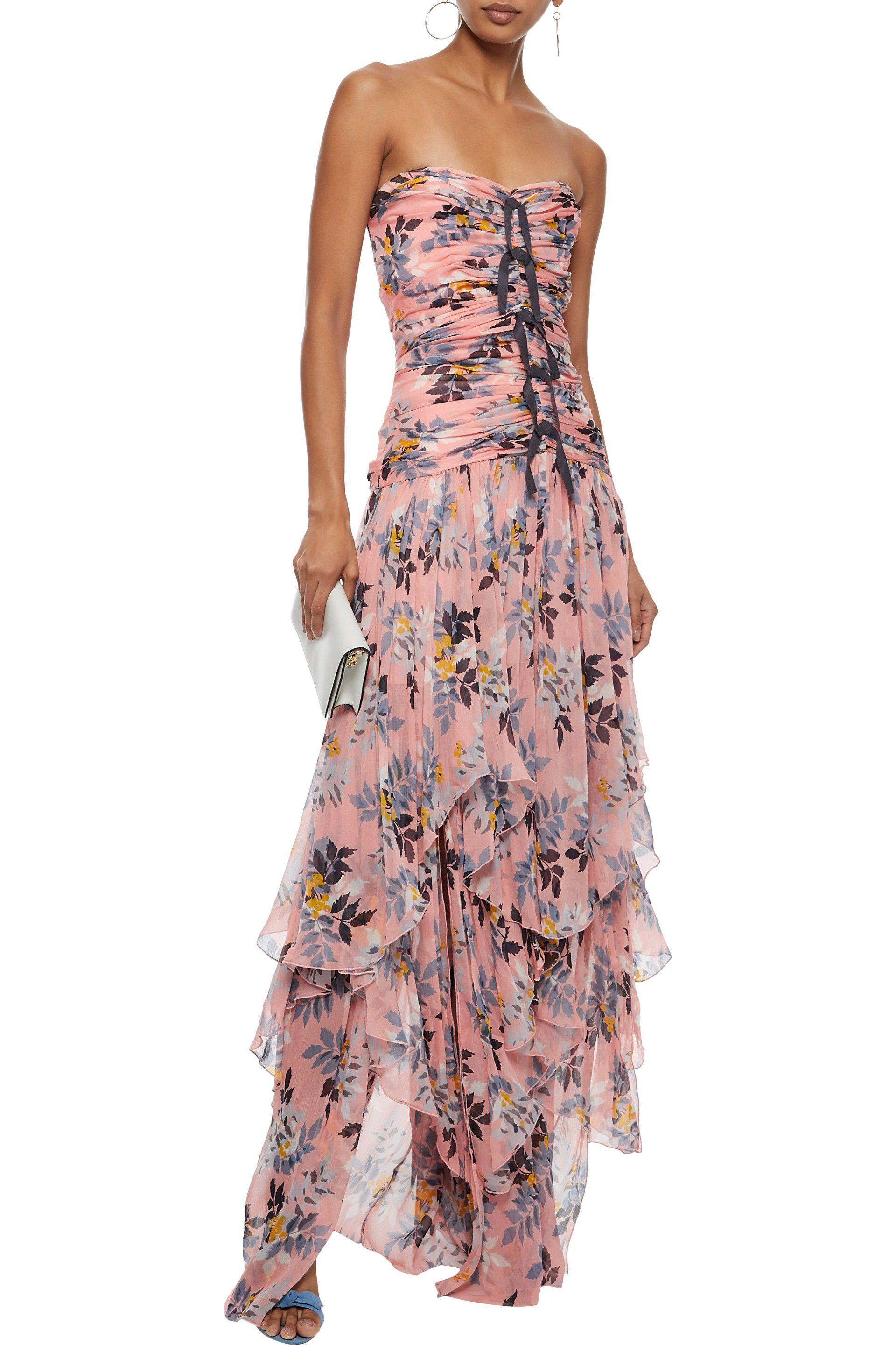 cinq a sept strapless dress