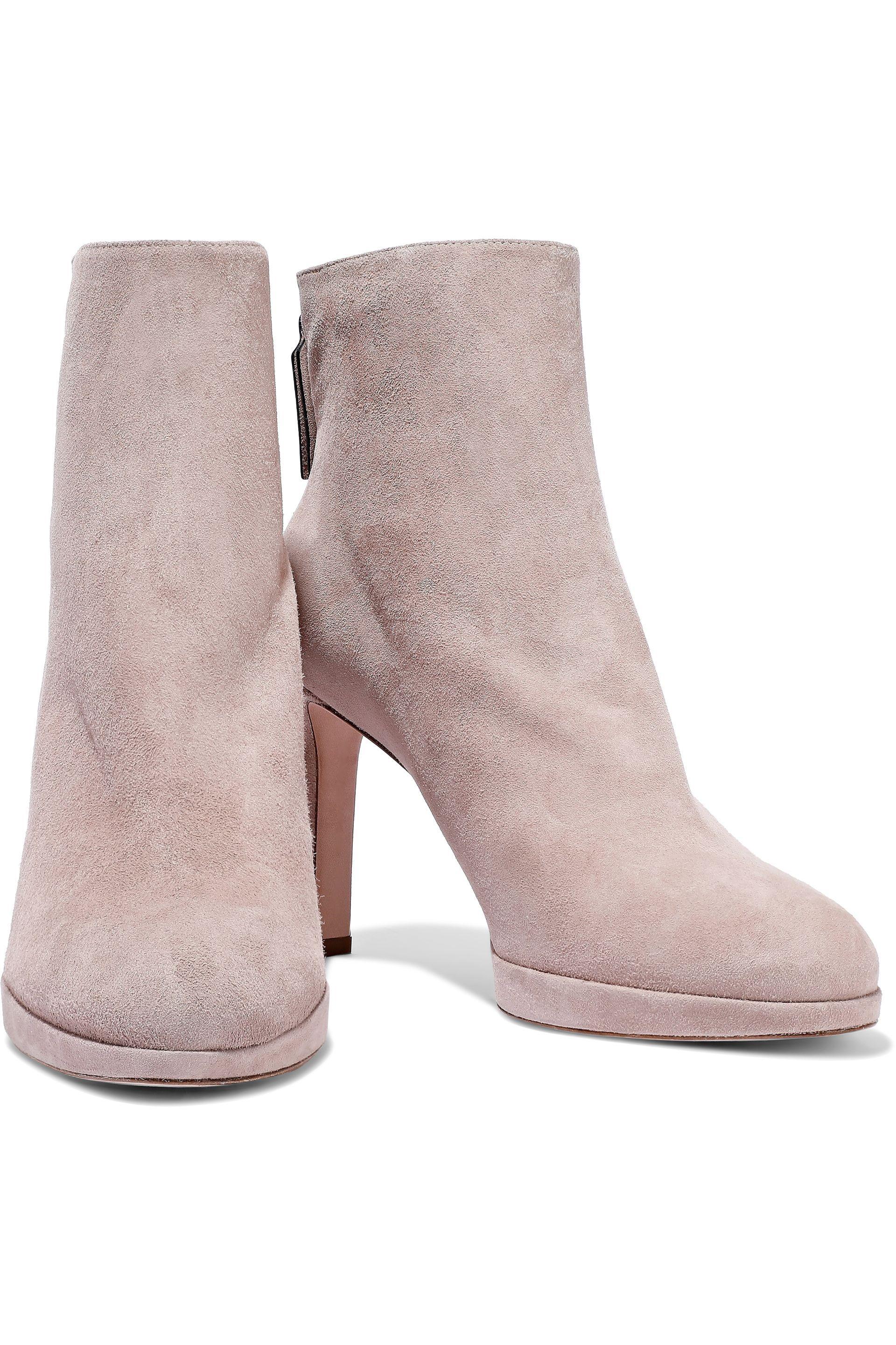 stuart weitzman delphine platform suede ankle boots