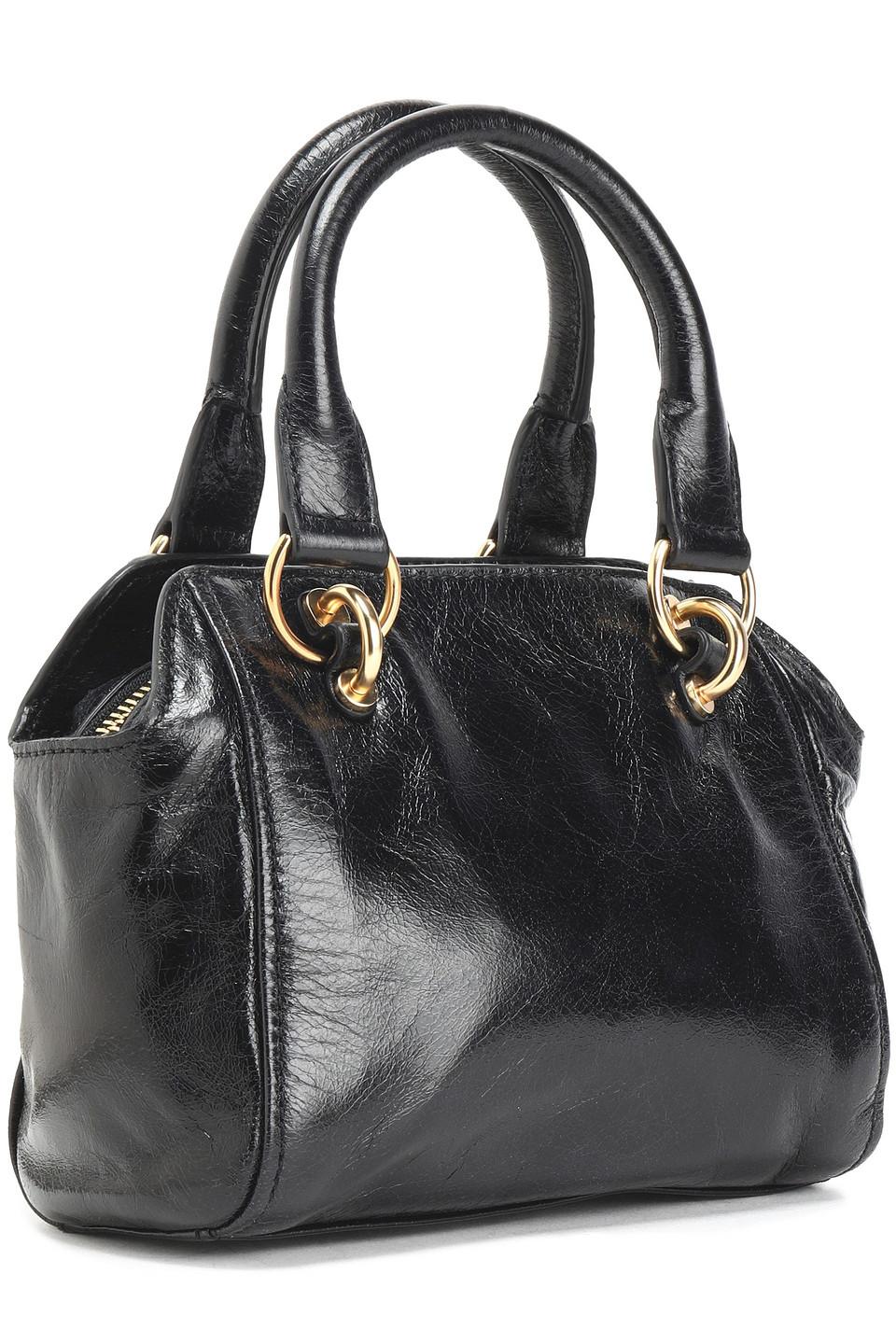 See By Chloé See By Chloé Paige Mini Washed-leather Shoulder Bag Black |  Lyst