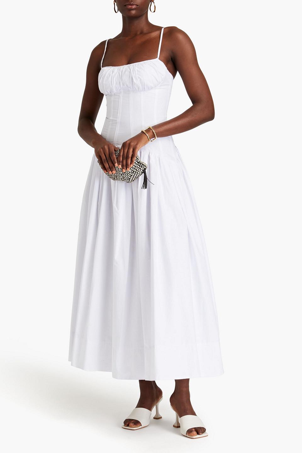 knee length dresses for ladies Anita Linen Sleeveless Dress Natural – Dolma main image 0